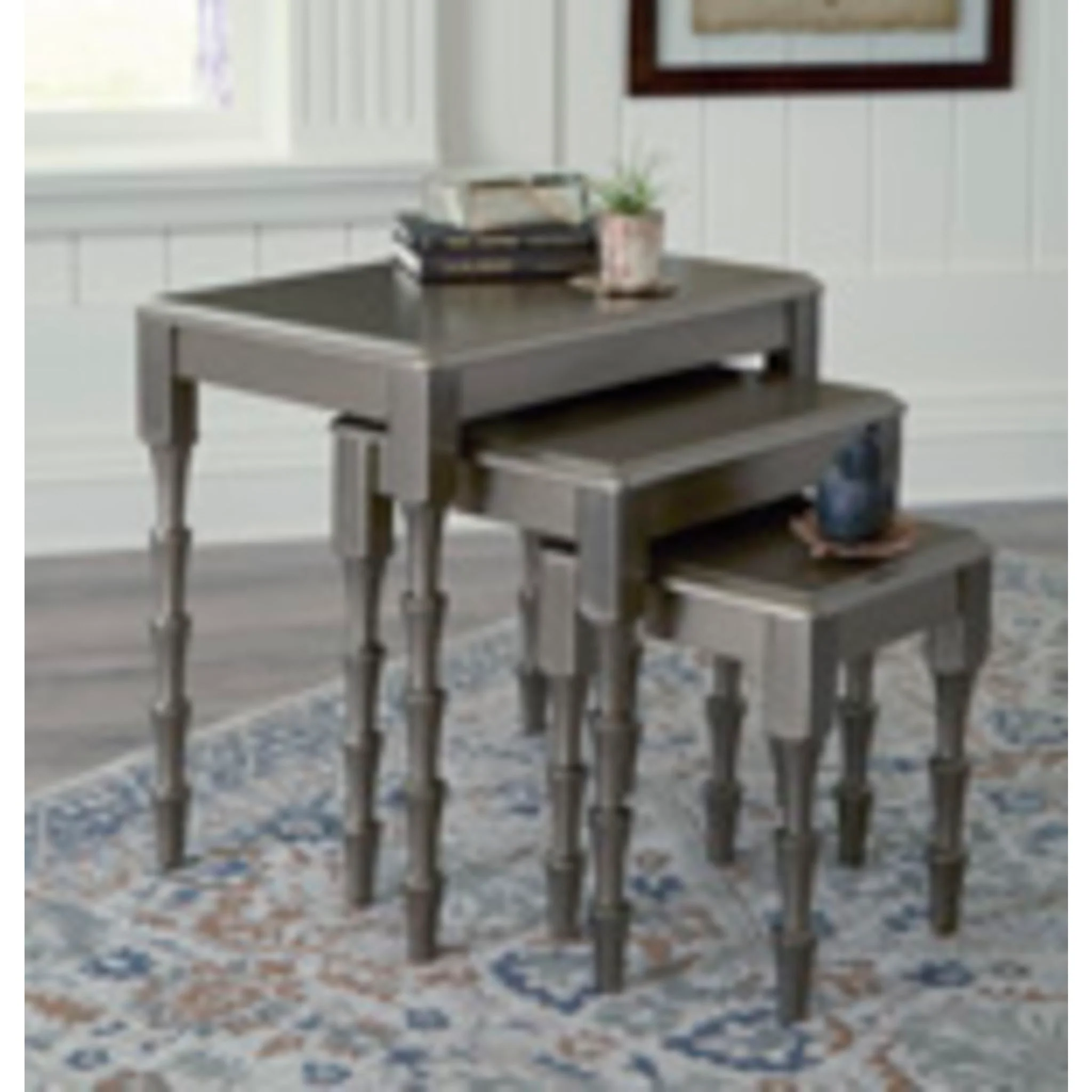 Larkendale Accent Table (Set of 3) - Metallic Gray - Image 13