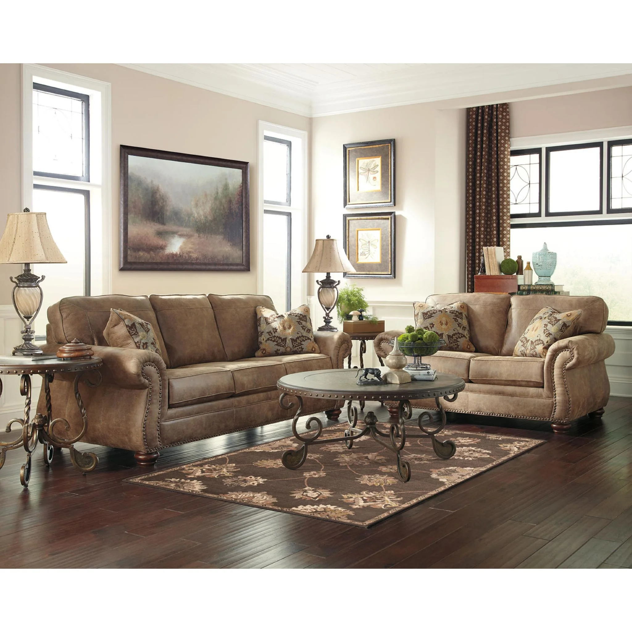 Larkinhurst Loveseat - Earth - Image 11