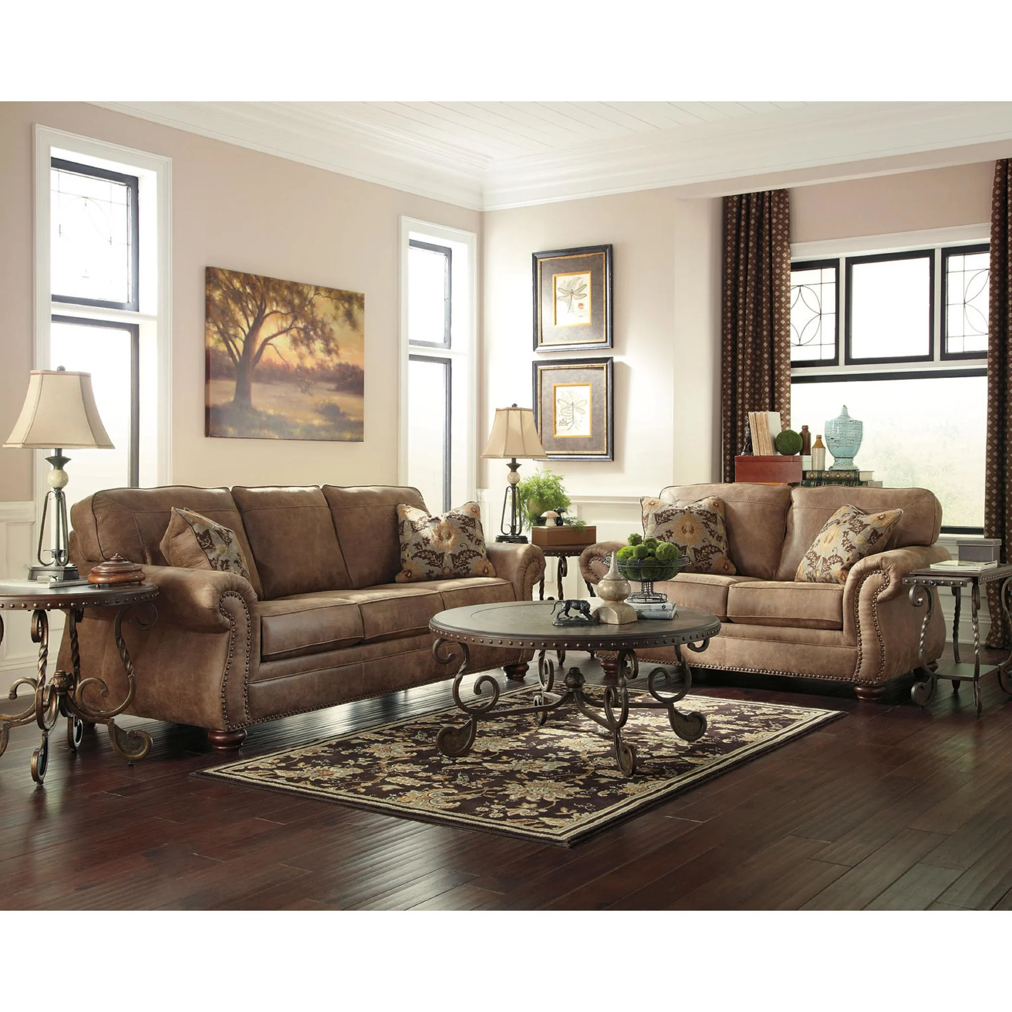 Larkinhurst Loveseat - Earth - Image 12