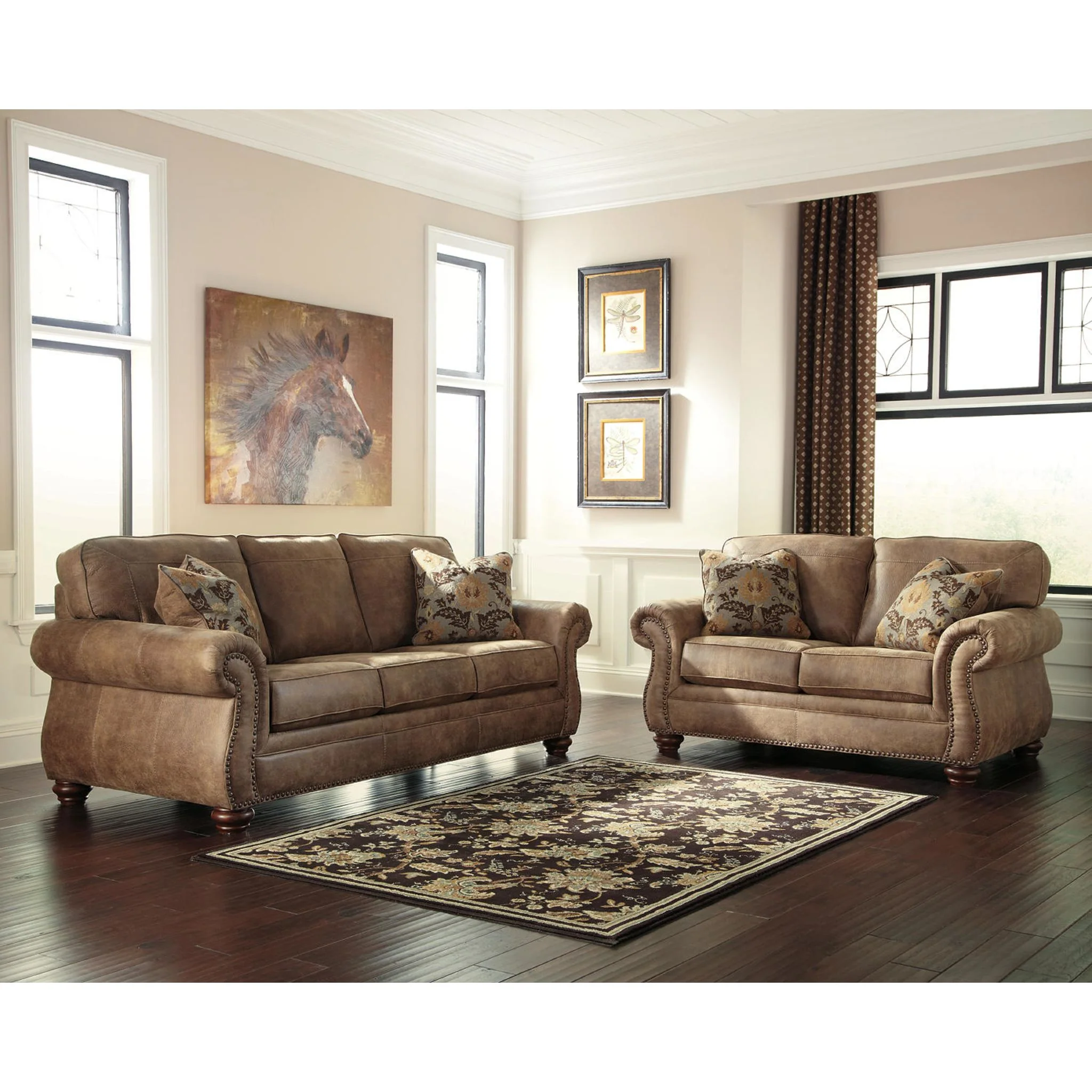 Larkinhurst Loveseat - Earth - Image 15
