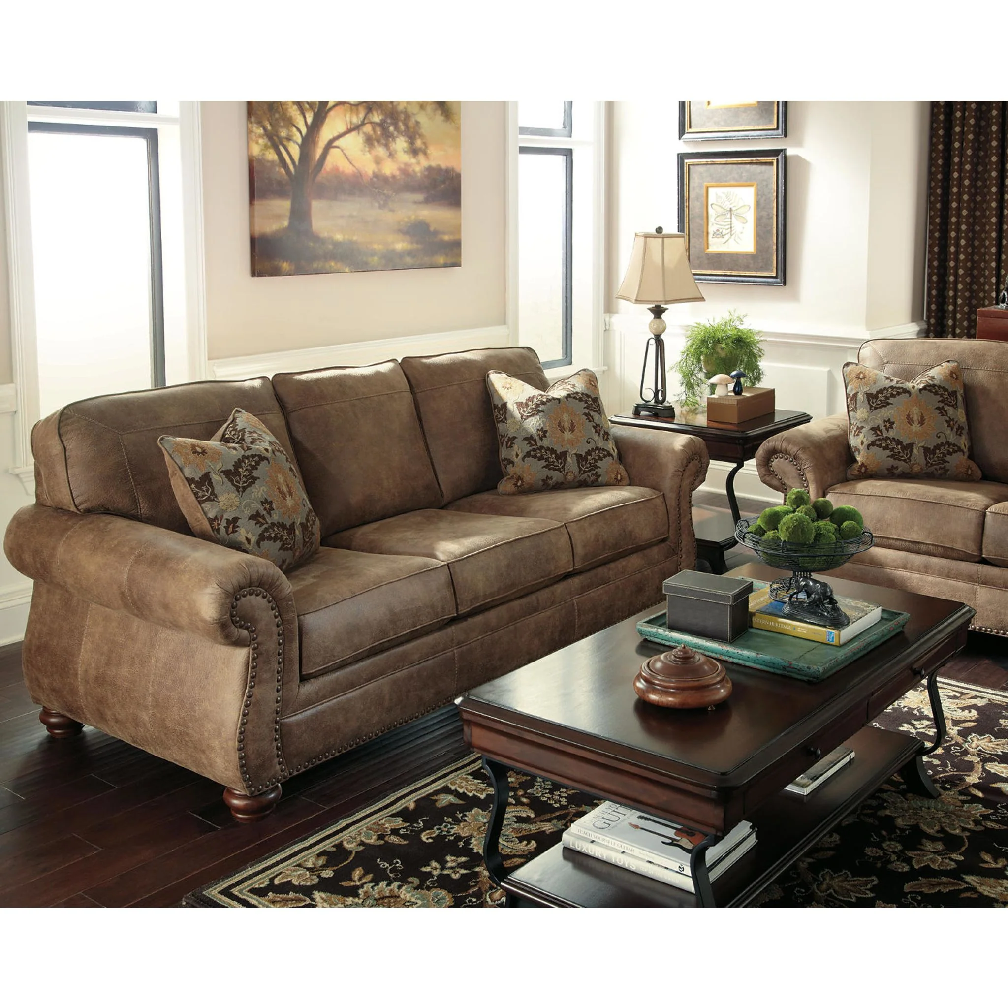 Larkinhurst Loveseat - Earth - Image 16