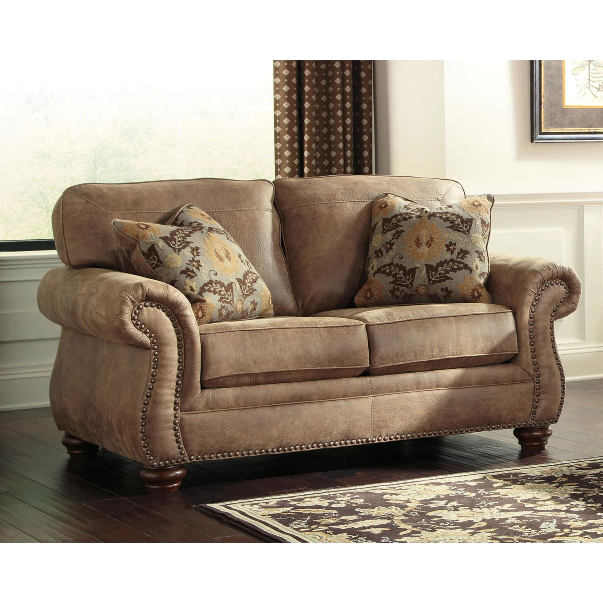 Larkinhurst Loveseat - Earth - Image 18