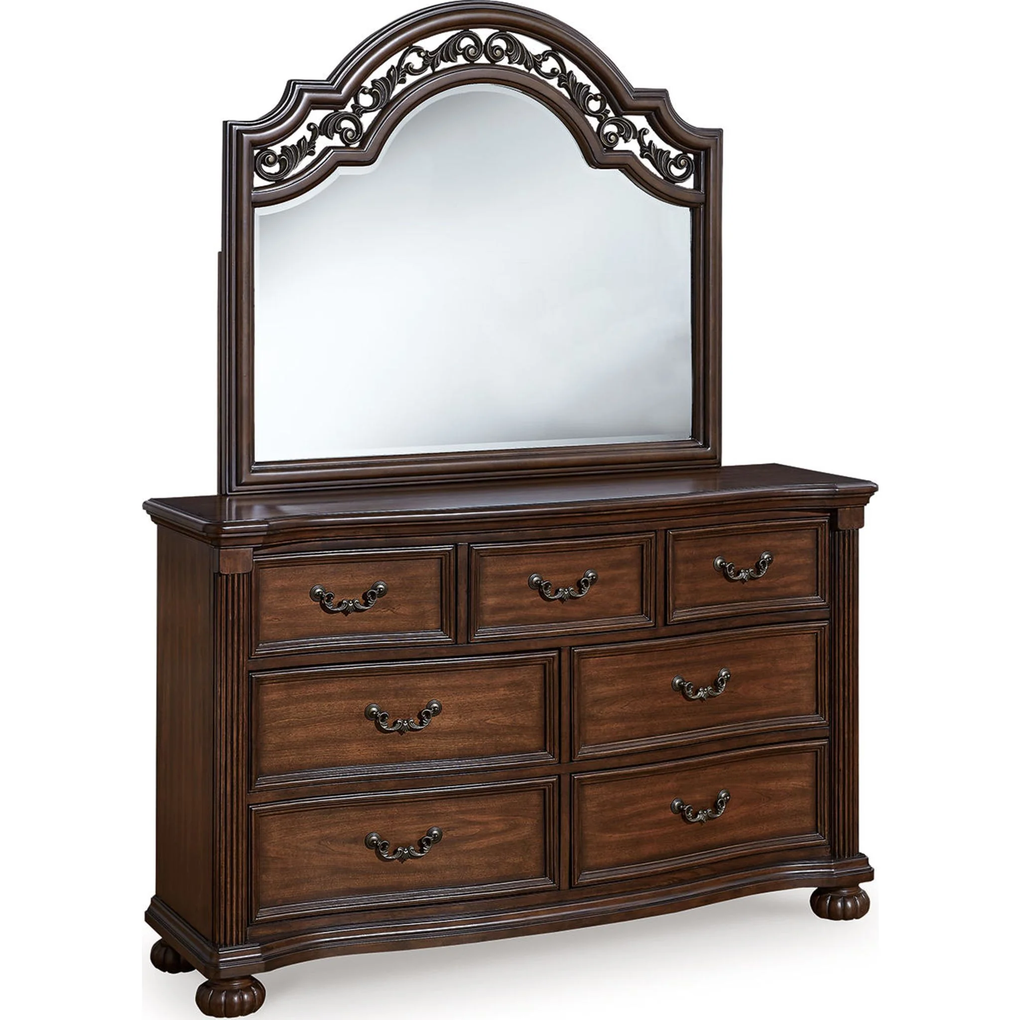 Lavinton 6 Piece King Poster Bedroom - Brown - Image 2