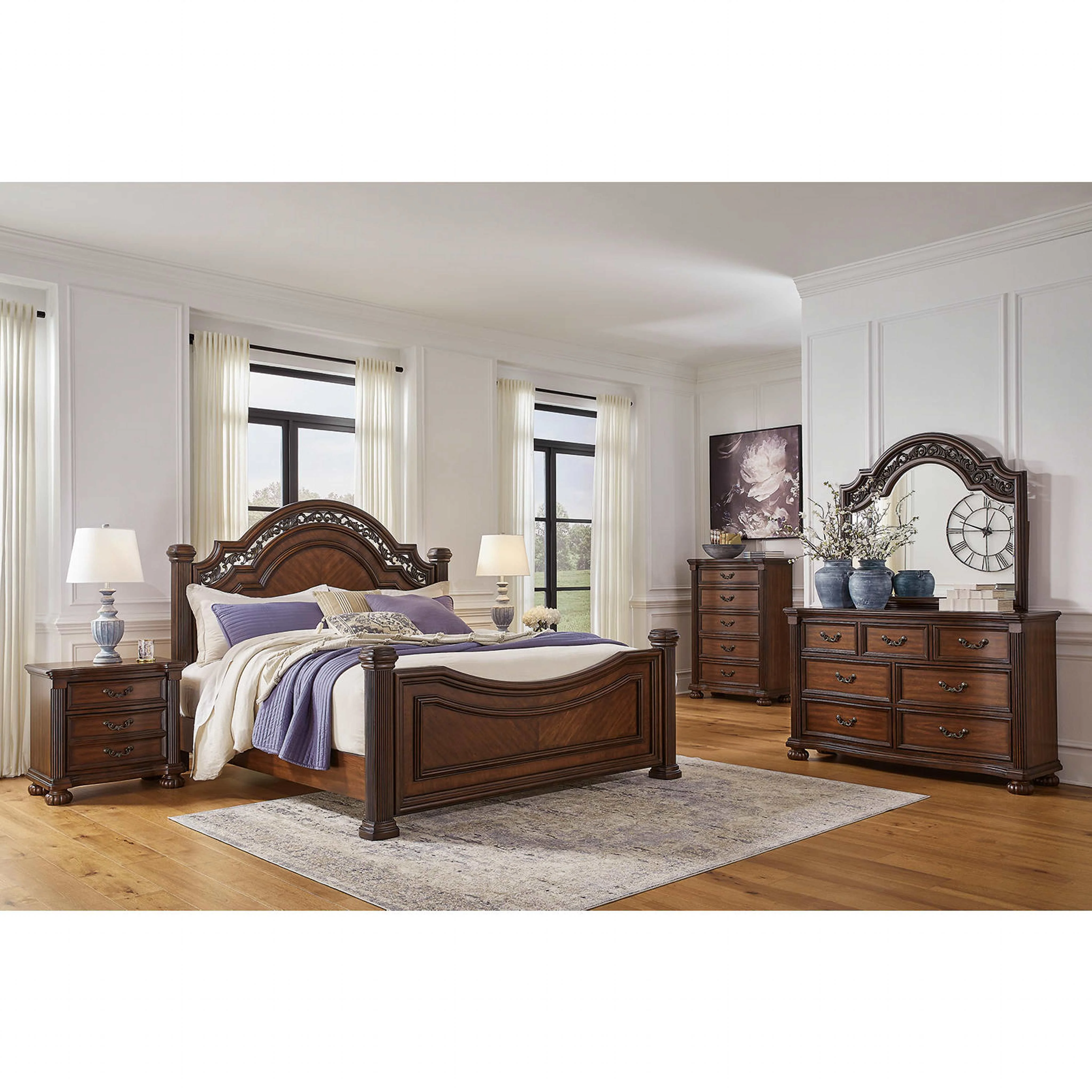 Lavinton Poster Bed - Brown - Image 10