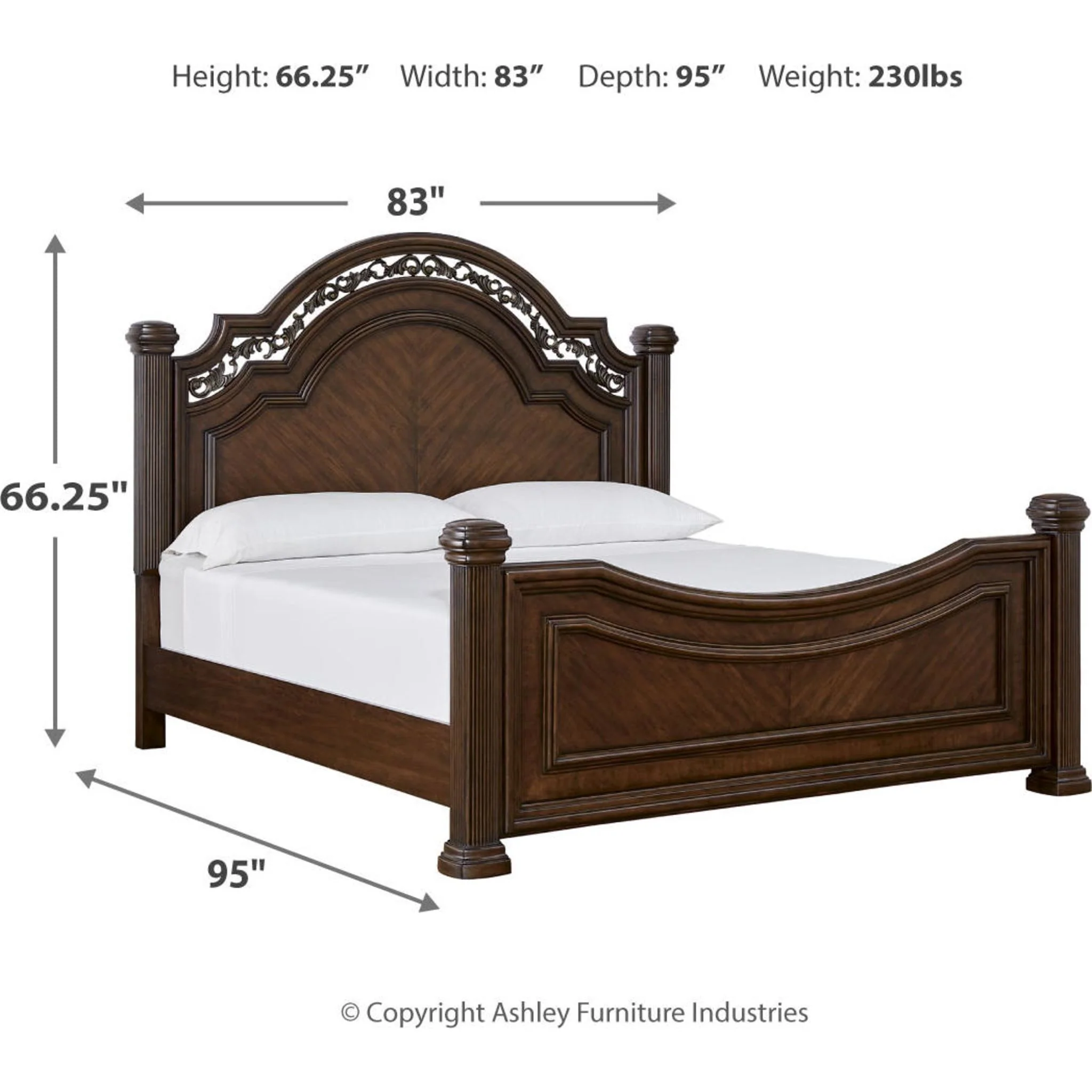 Lavinton Poster Bed - Brown - Image 22