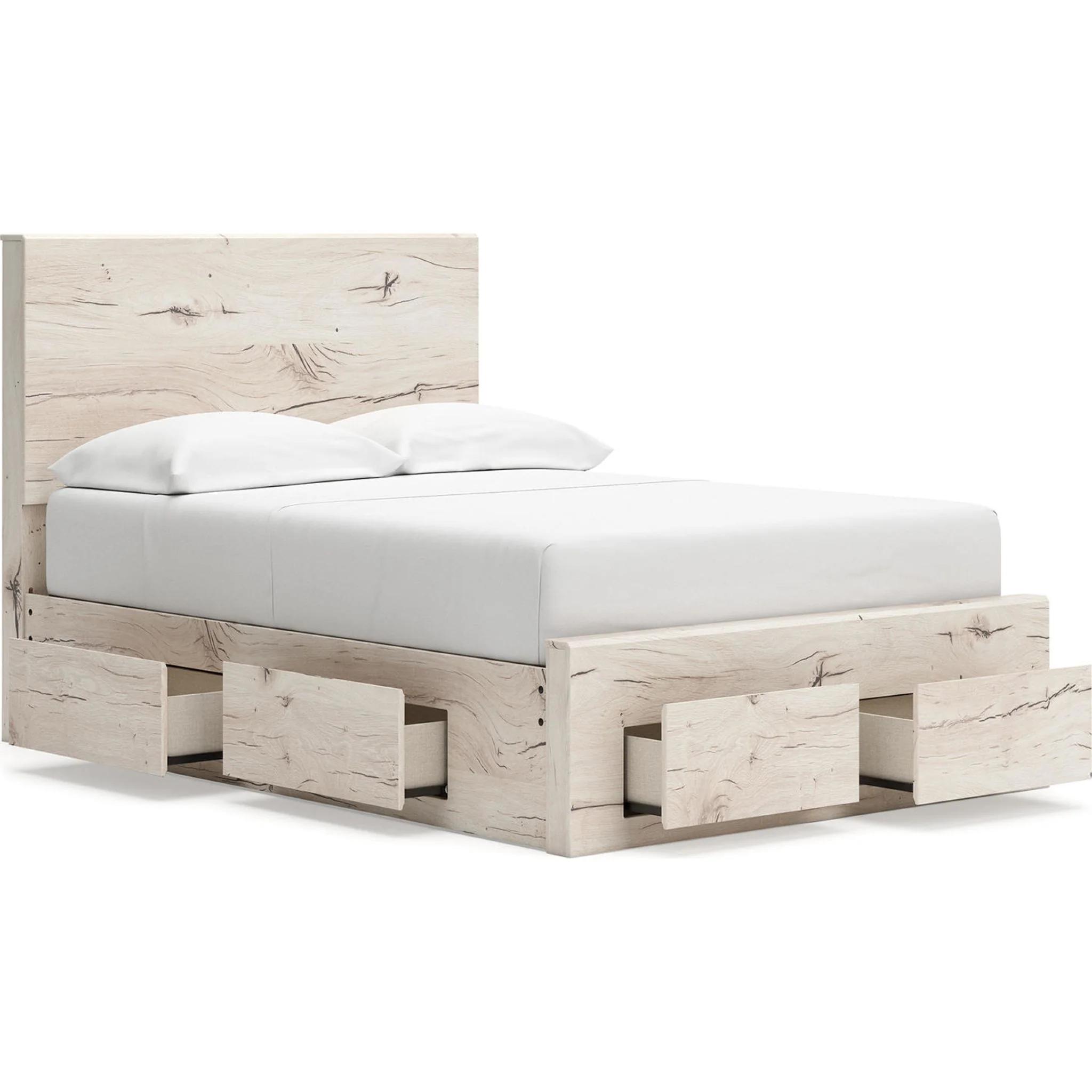 Lawroy 6 Piece Full Storage Bedroom - Light Natural - Image 7