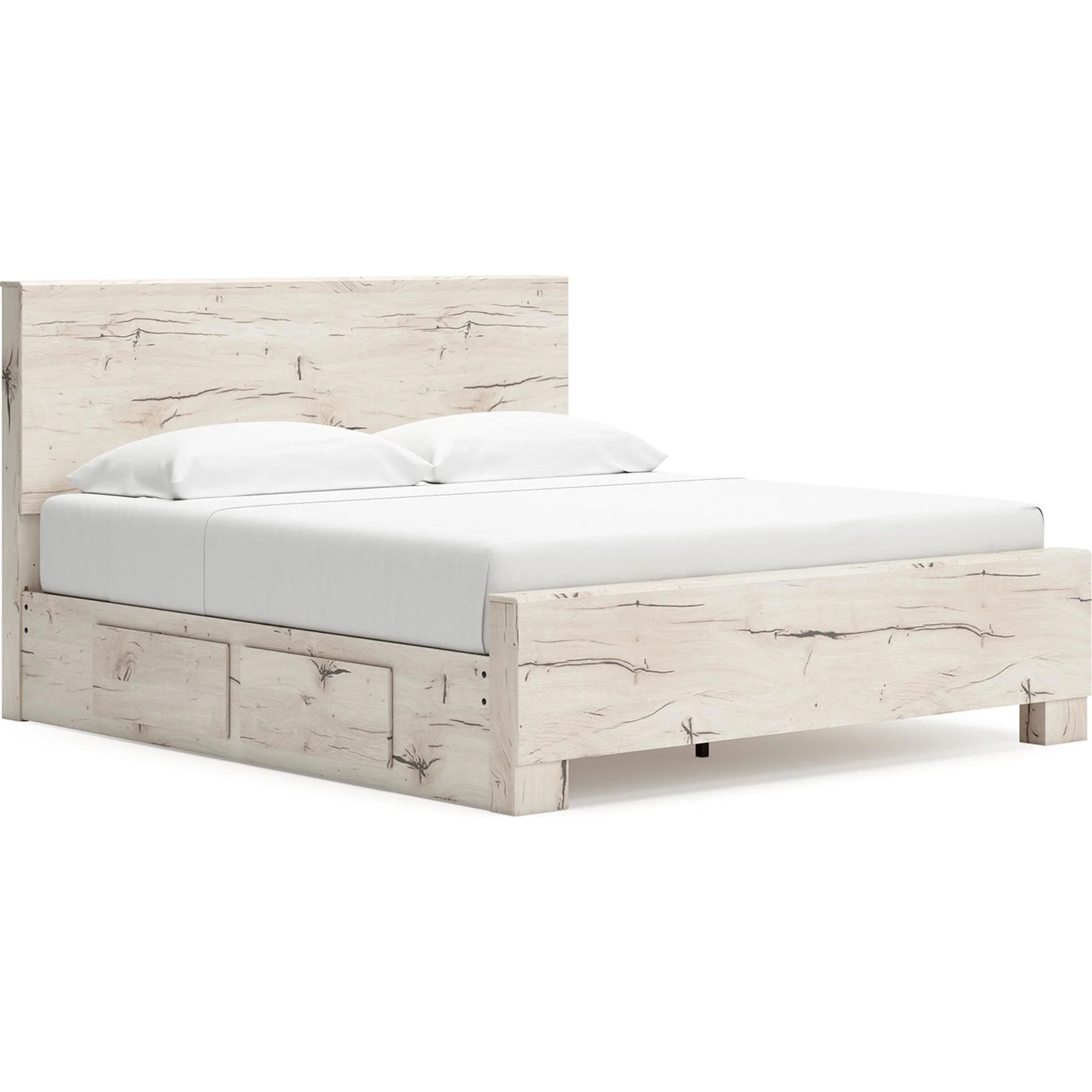 Lawroy 6 Piece King Storage Bedroom - Light Natural - Image 18