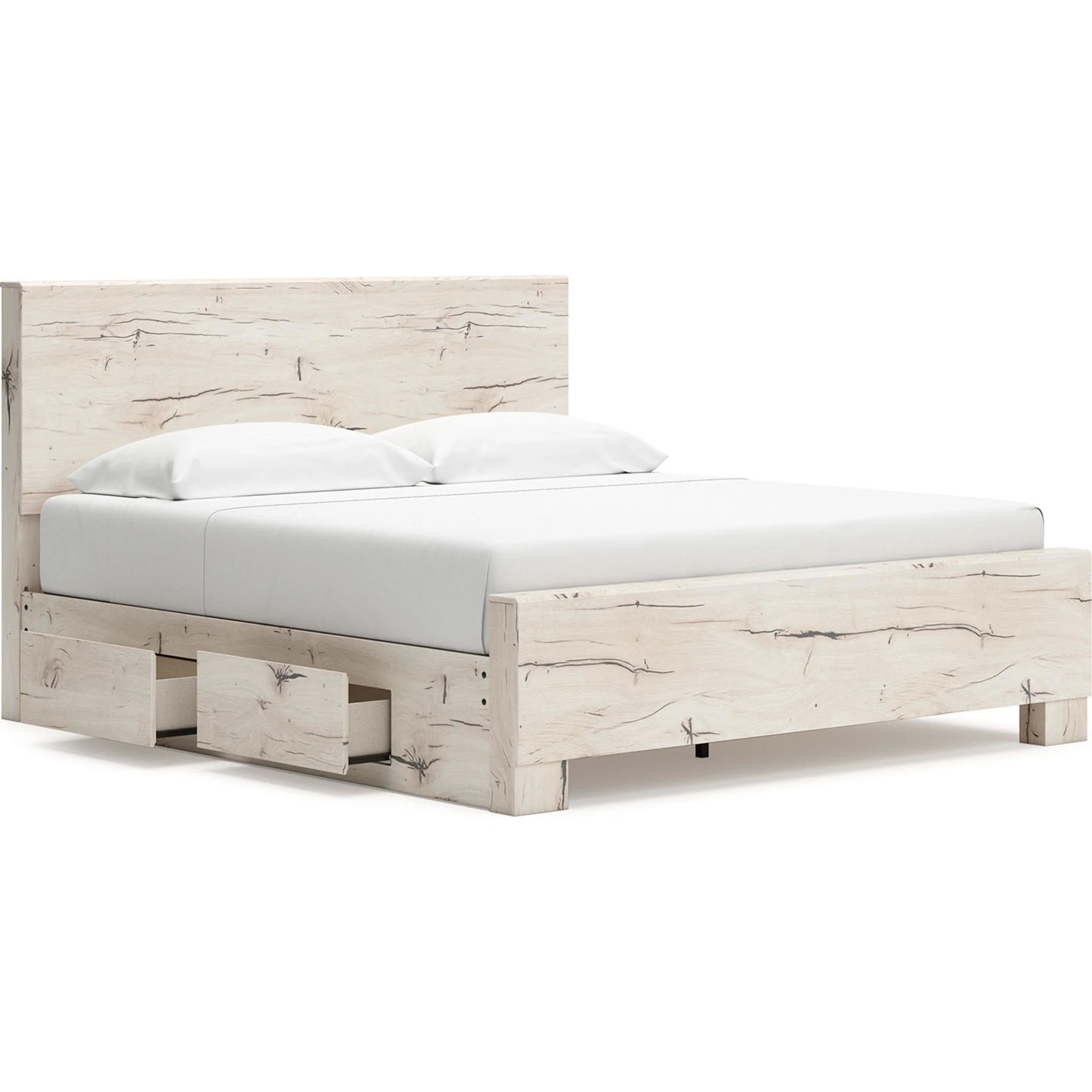 Lawroy 6 Piece King Storage Bedroom - Light Natural - Image 5