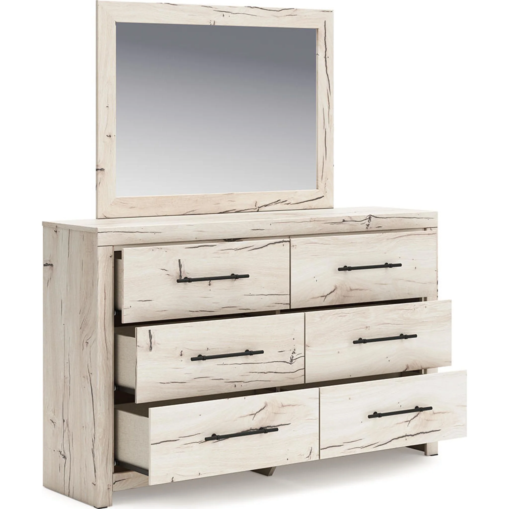 Lawroy 6 Piece King Storage Bedroom - Light Natural - Image 11
