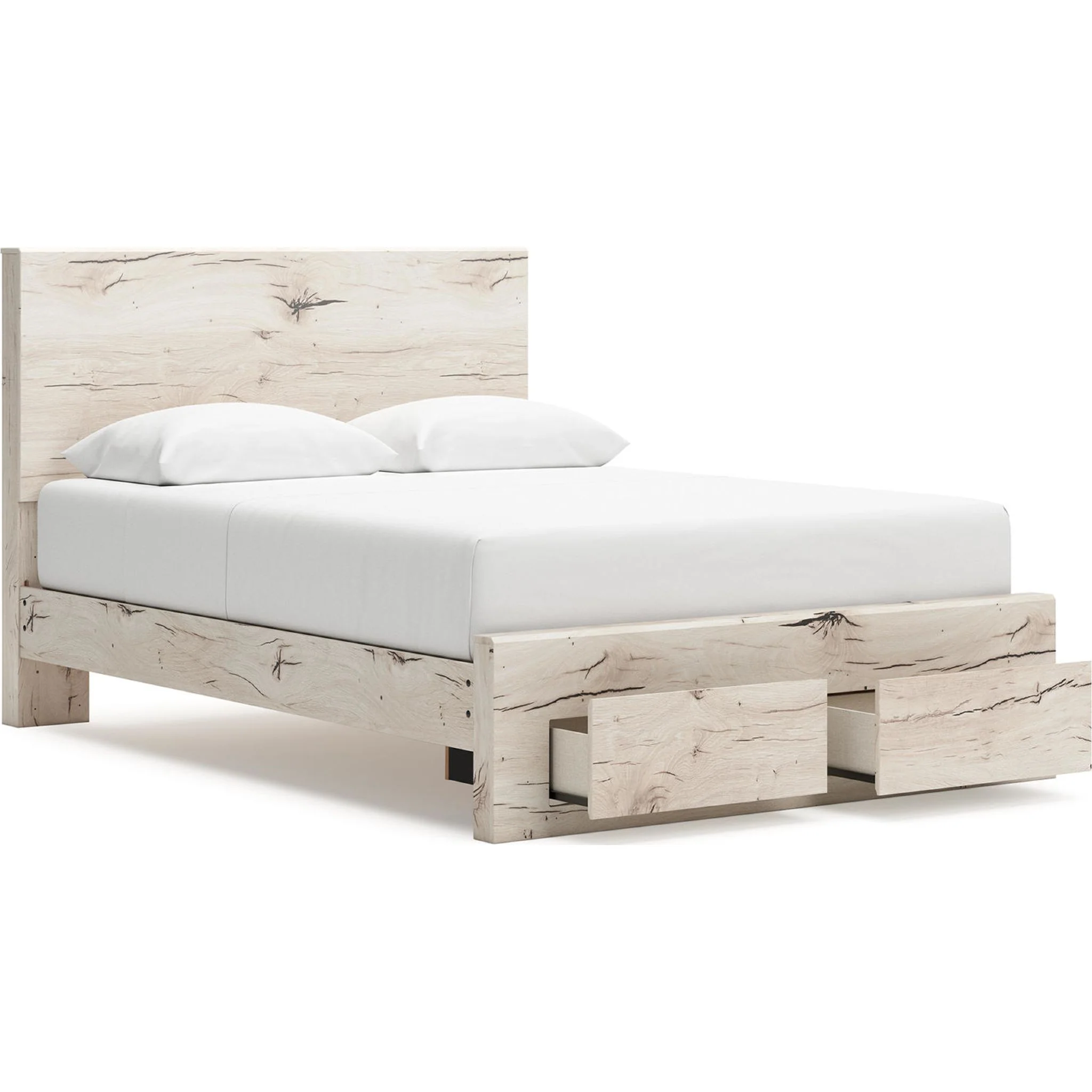 Lawroy 6 Piece Queen Storage Bedroom - Light Natural - Image 4