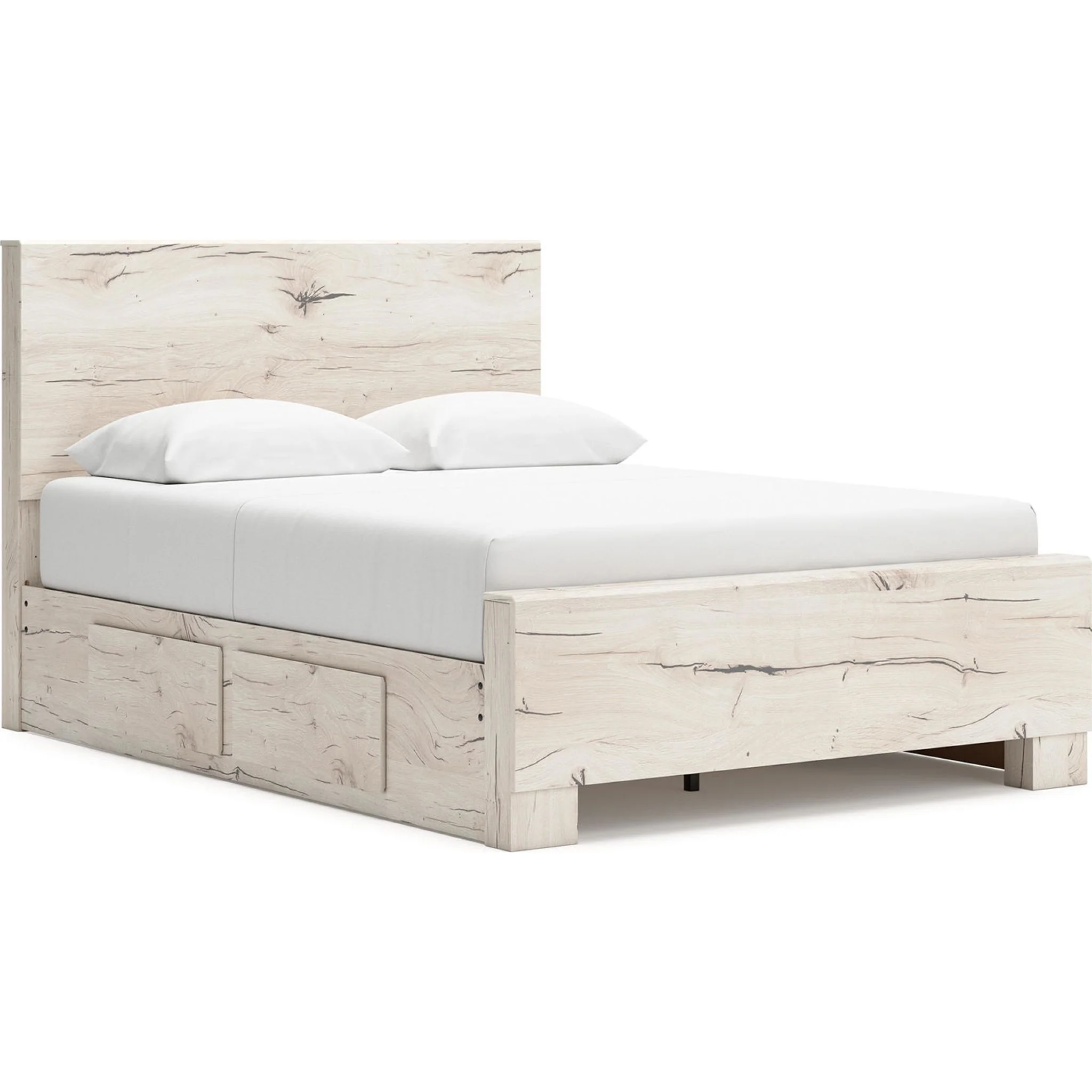 Lawroy Full Storage Bed - Light Natural