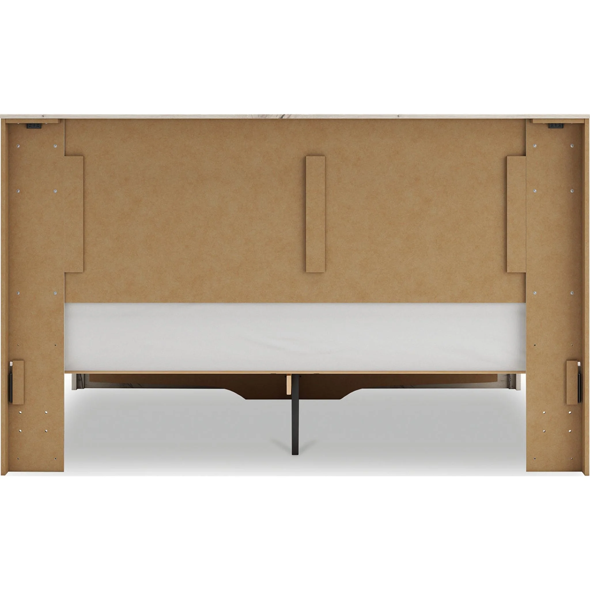 Lawroy Platform Bed with Footboard Storage - Light Natural - Image 30
