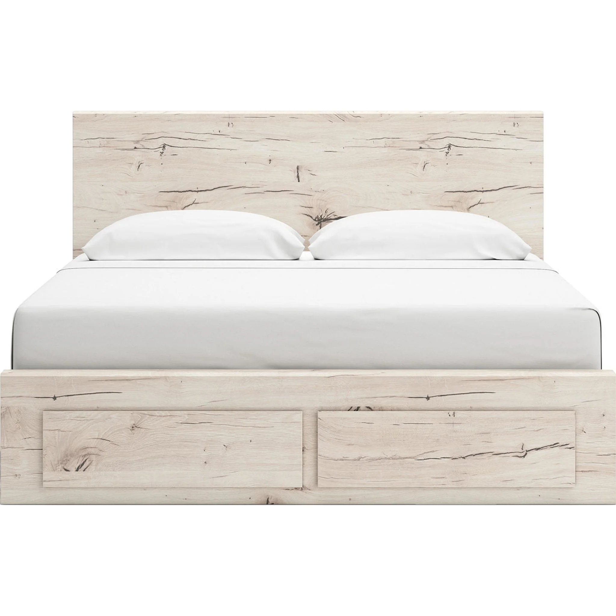 Lawroy Platform Bed with 6 Drawer Storage - Light Natural - Image 28