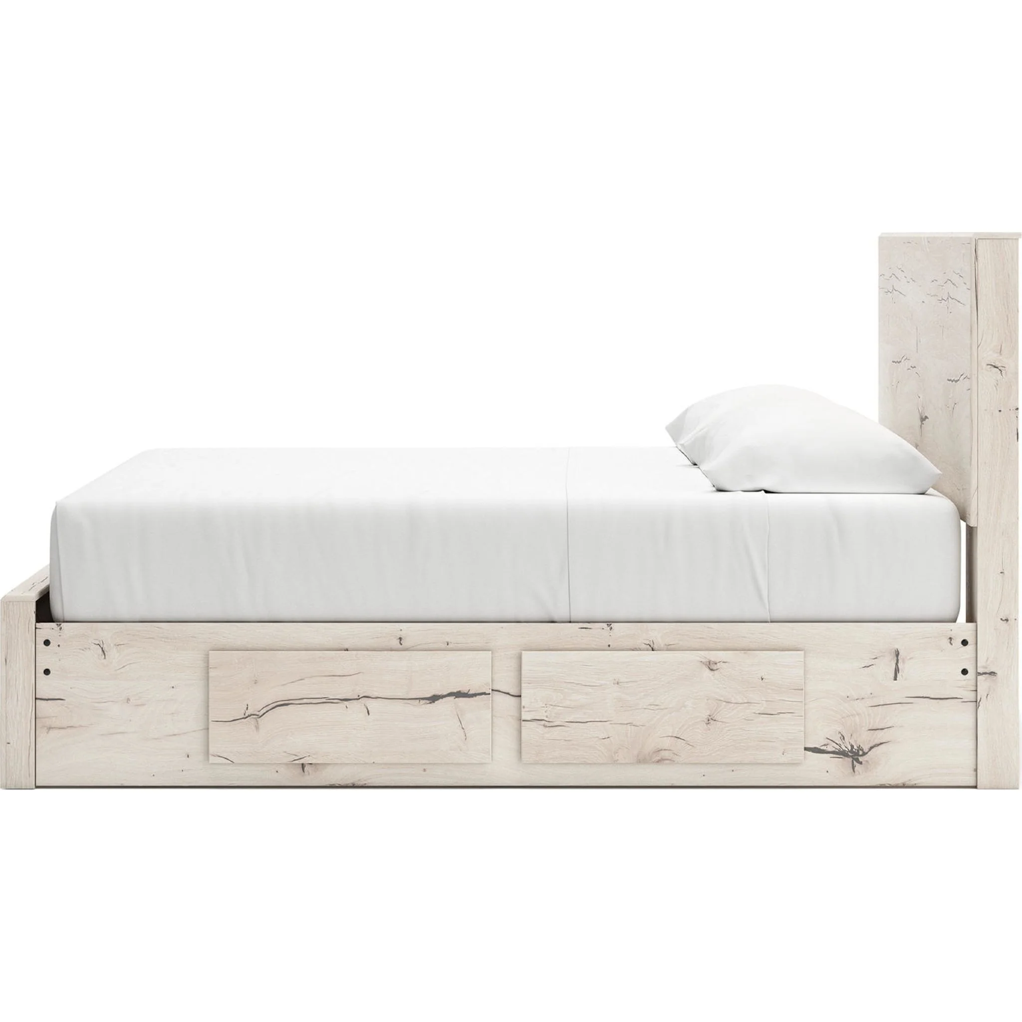 Lawroy Platform Bed with 6 Drawer Storage - Light Natural - Image 32