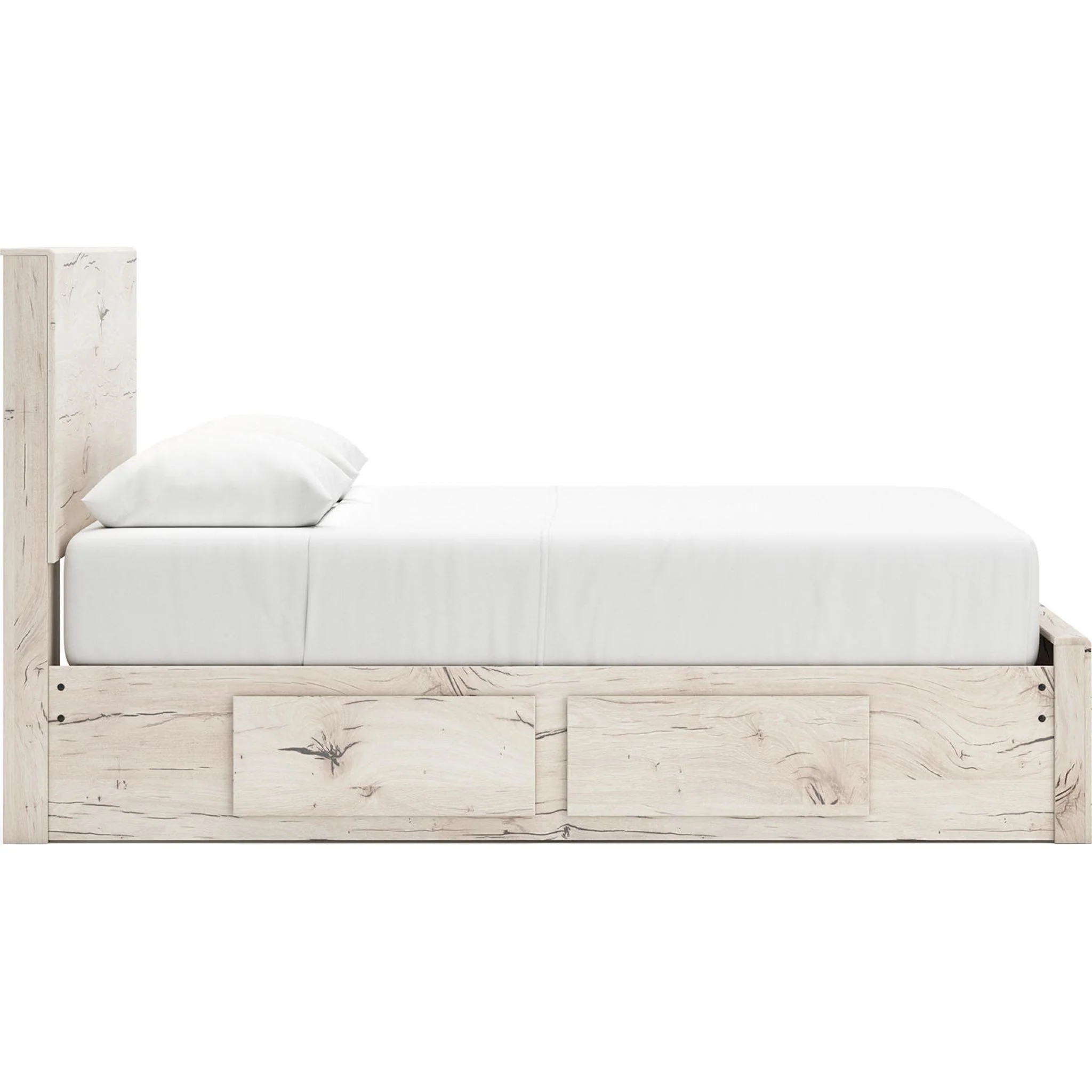 Lawroy Platform Bed with 6 Drawer Storage - Light Natural - Image 7