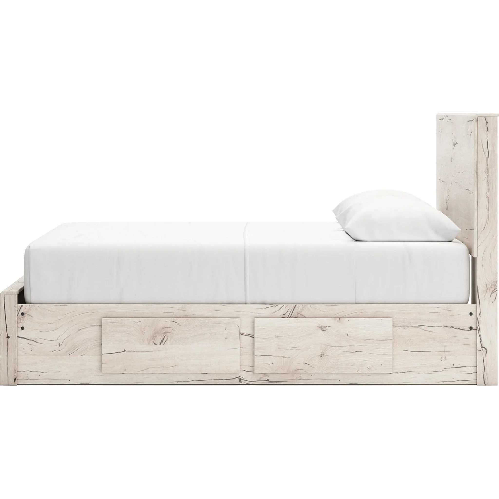 Lawroy Platform Bed with 6 Drawer Storage - Light Natural - Image 8