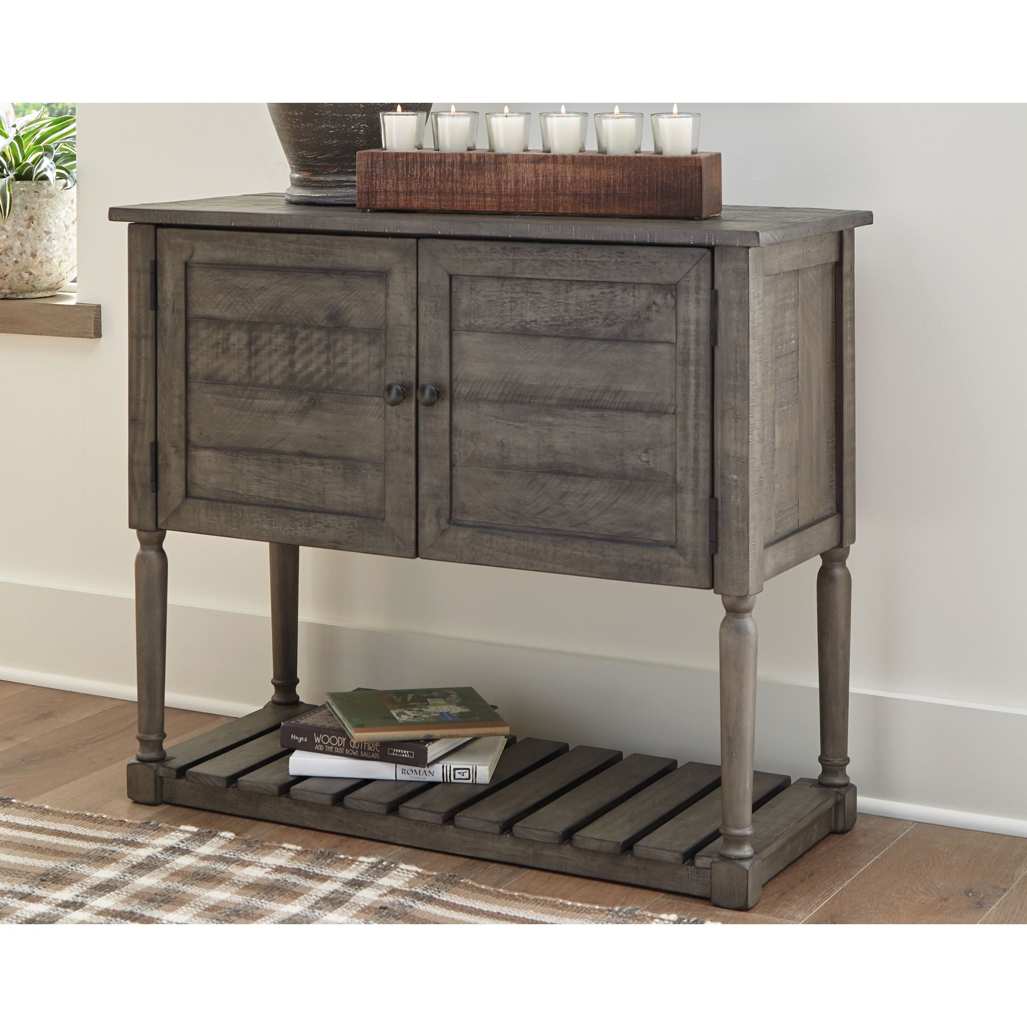 Lennick Accent Cabinet - Antique Gray - Image 2