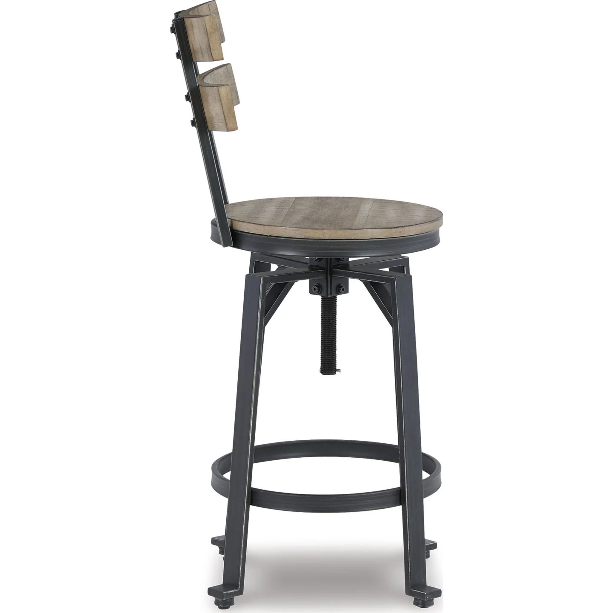 Lesterton Adjustable Height Stool - Light Brown/Black - (D334-124) - Image 14