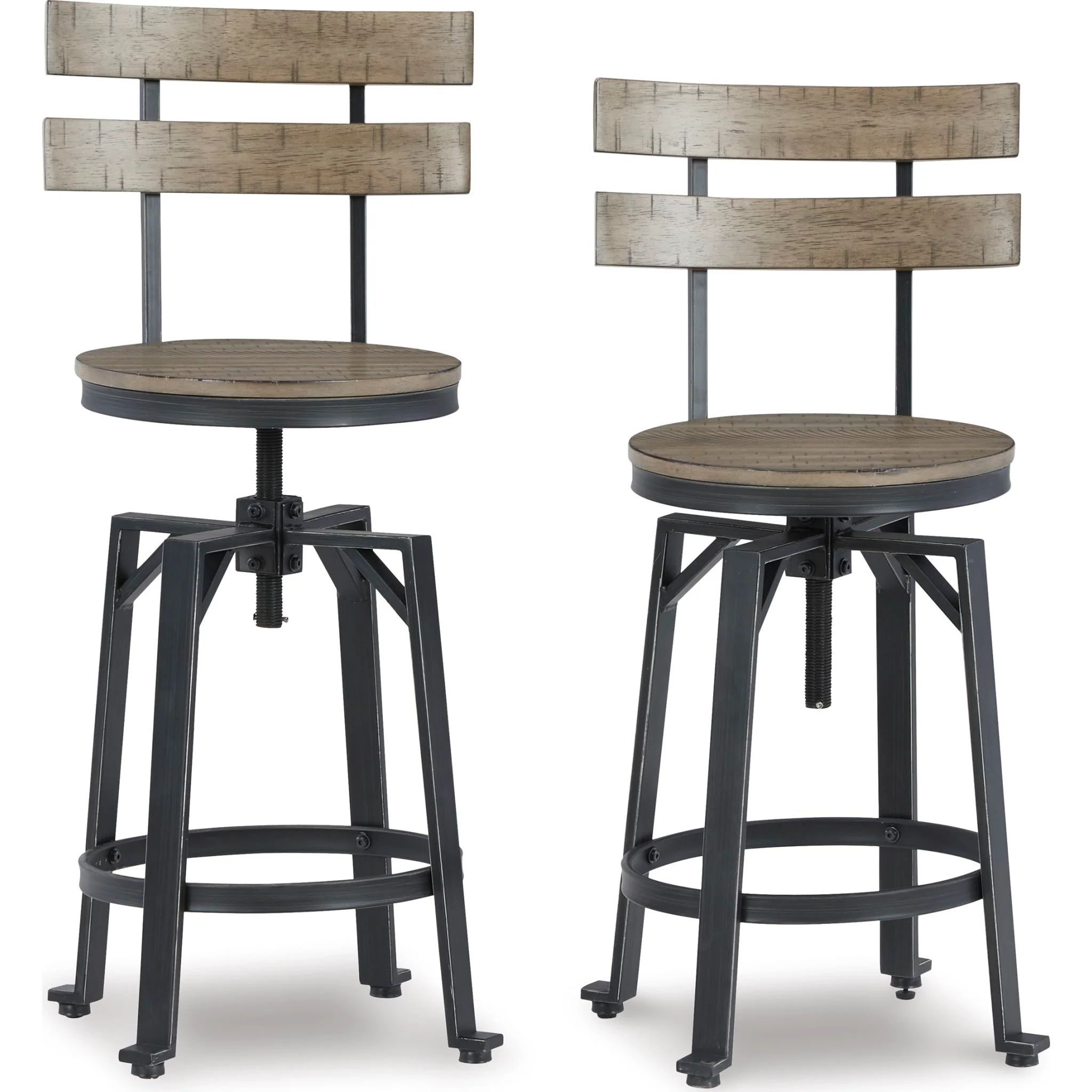 Lesterton Adjustable Height Stool - Light Brown/Black - (D334-124) - Image 5