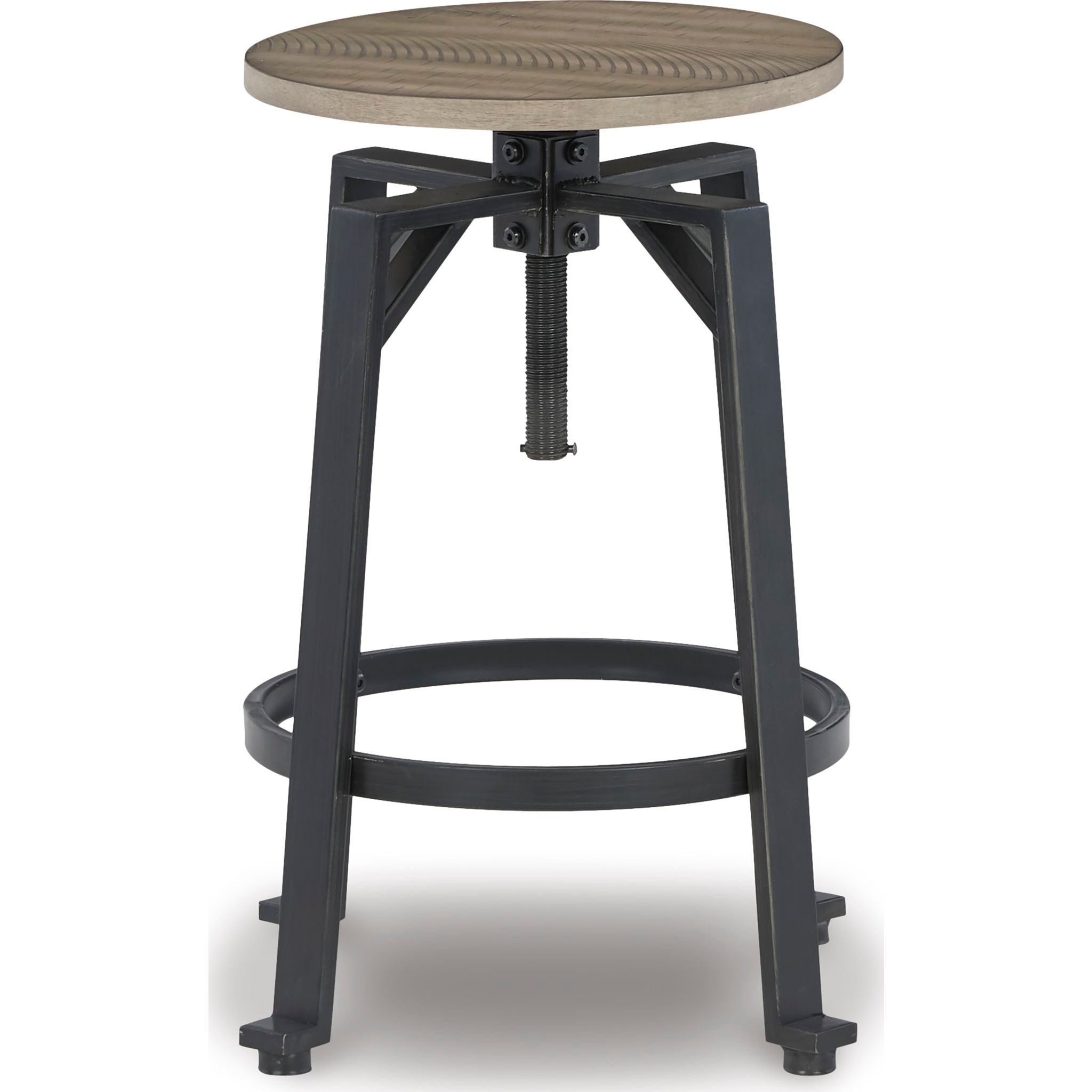 Lesterton Adjustable Height Stool - Light Brown/Black - (D334-024) - Image 2