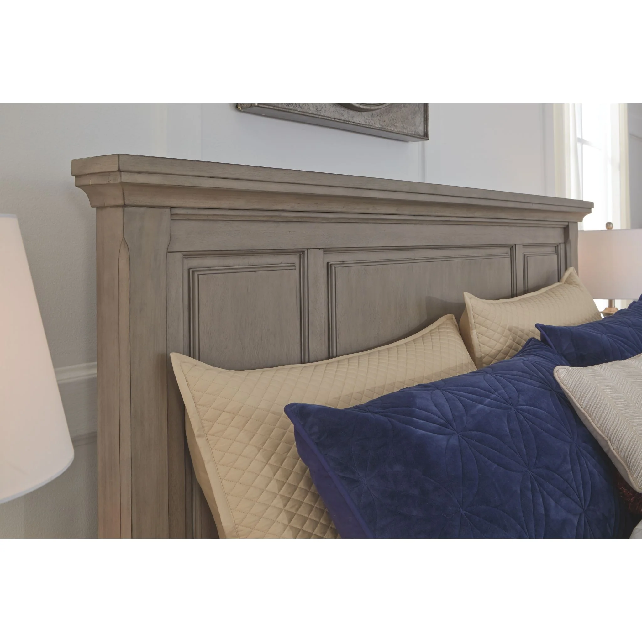 Lettner Panel Headboard - Light Gray - Image 7