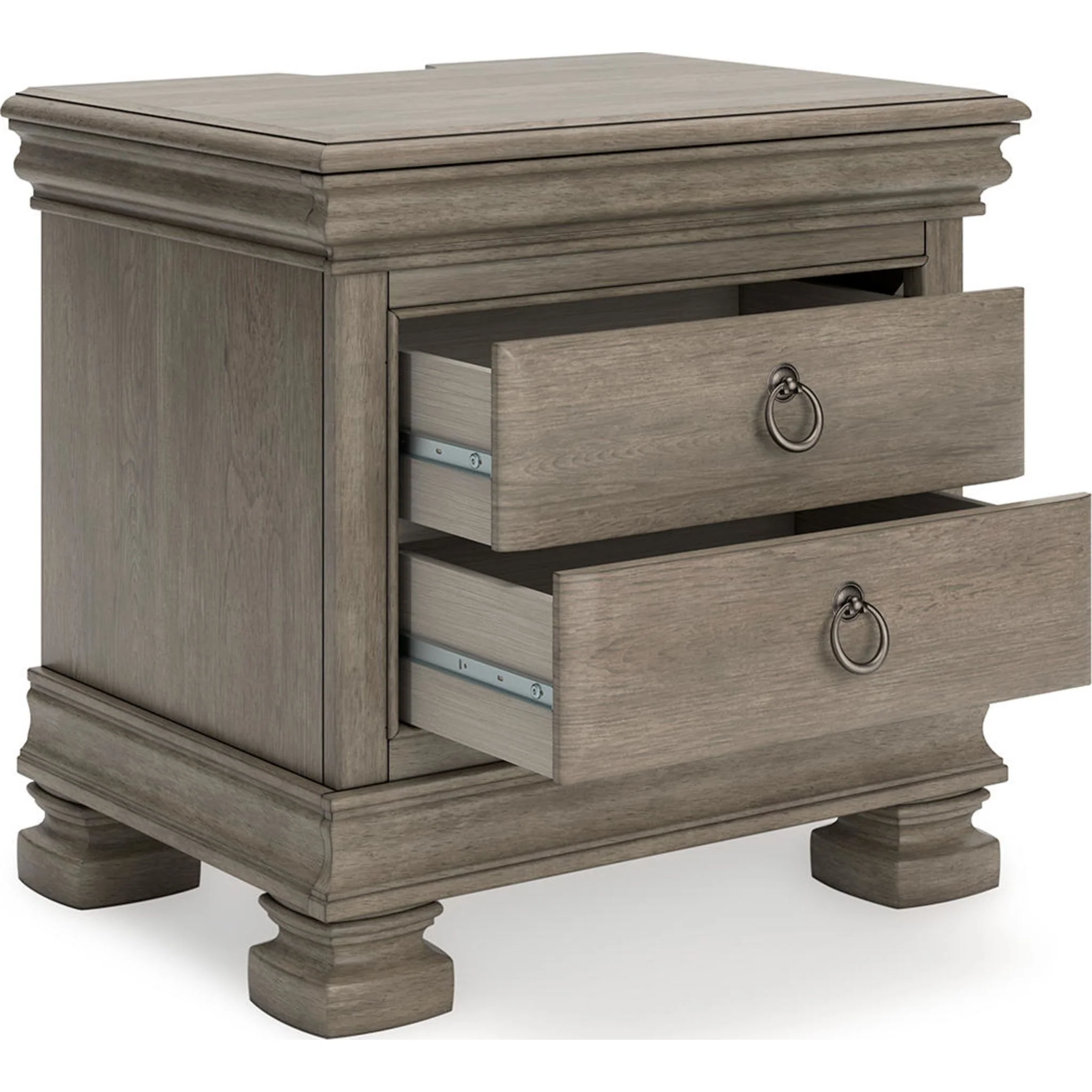 Lexorne 6 Piece King Sleigh Bedroom - Gray - Image 21