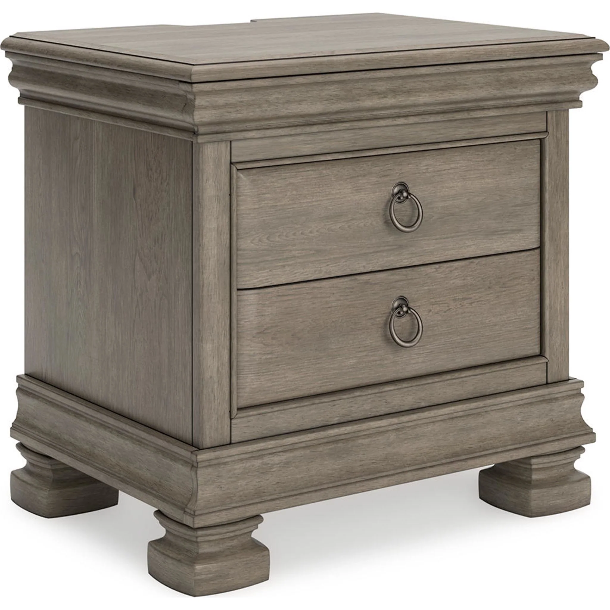 Lexorne 6 Piece King Sleigh Bedroom - Gray - Image 22