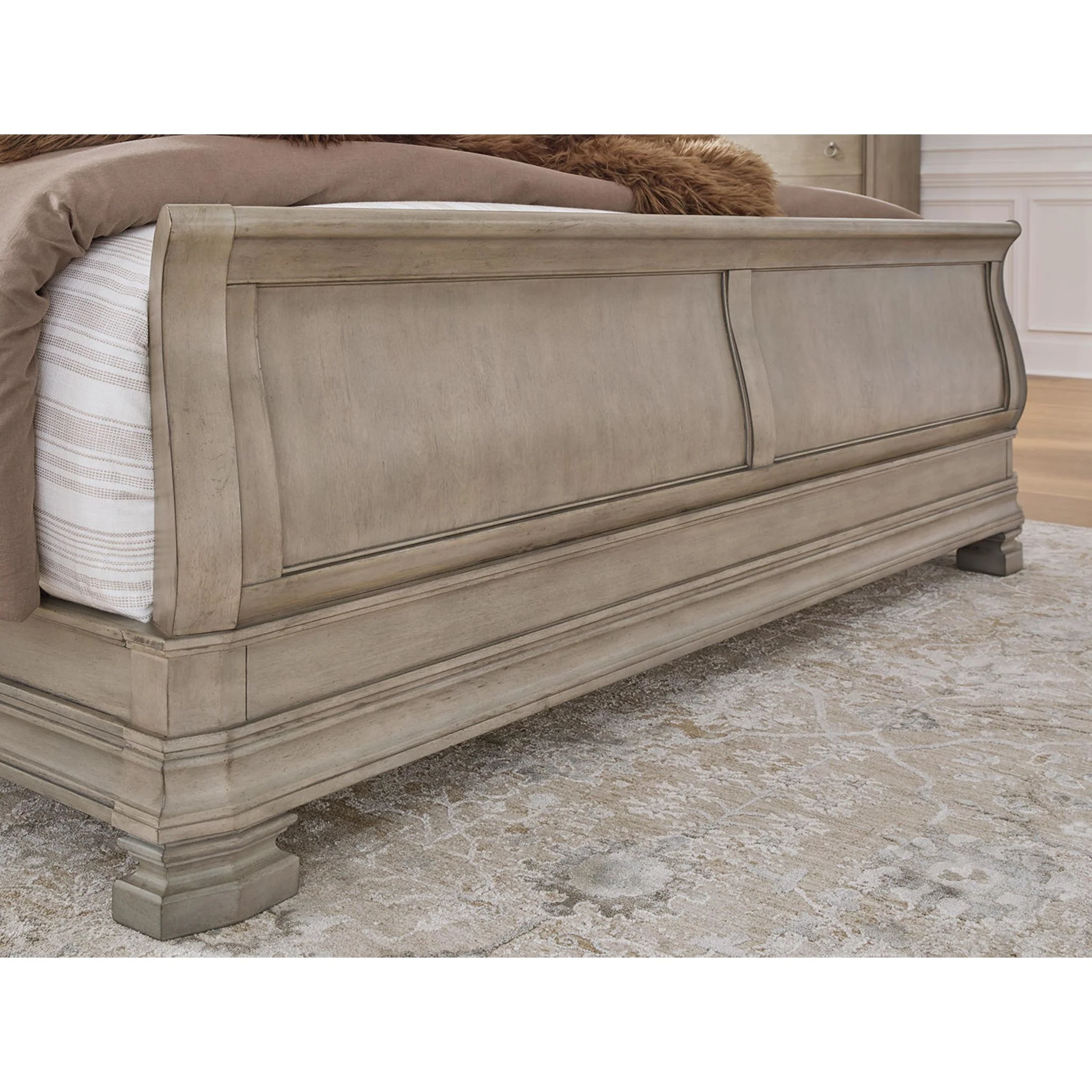 Lexorne 6 Piece Queen Sleigh Bedroom - Gray - Image 10