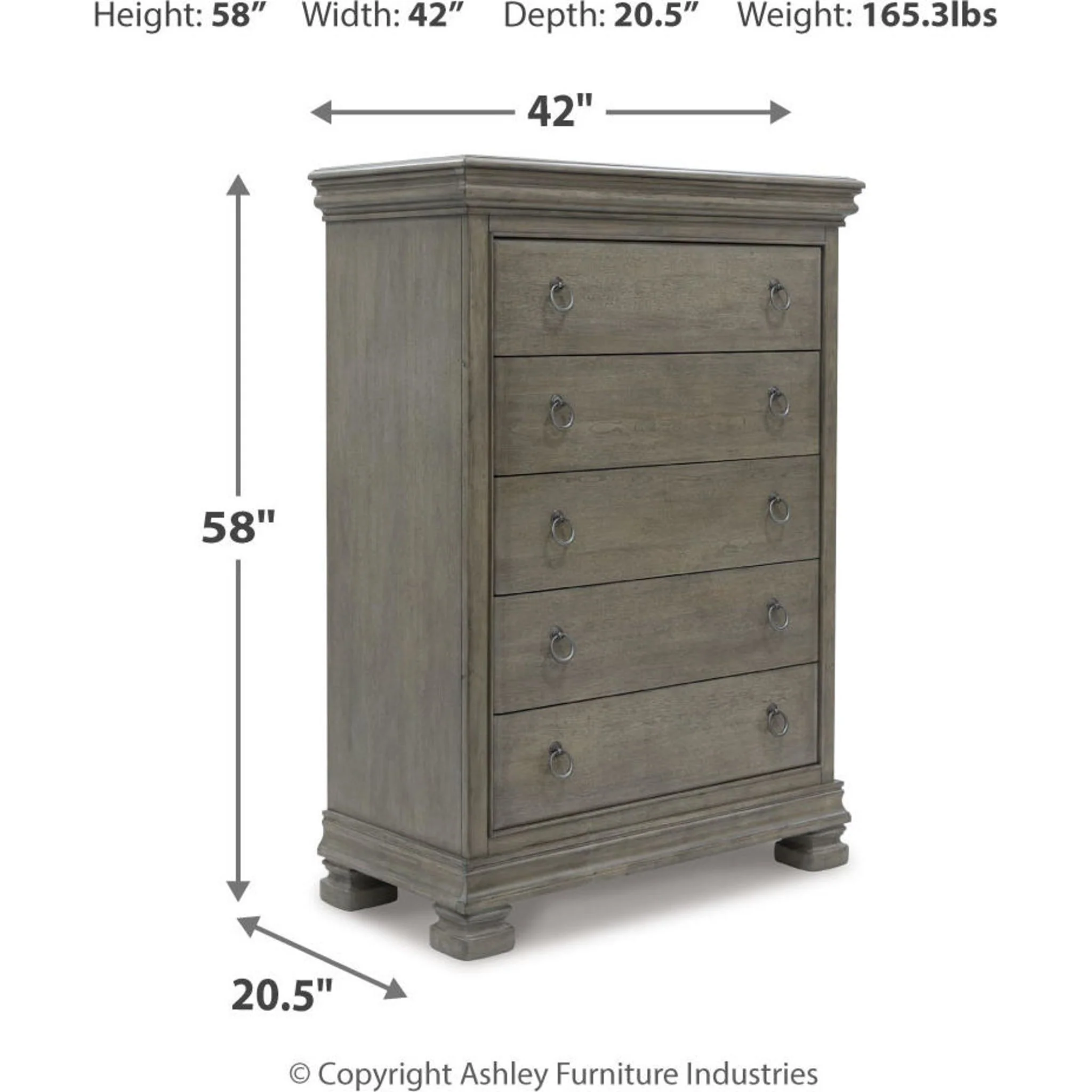 Lexorne Chest - Gray - Image 13