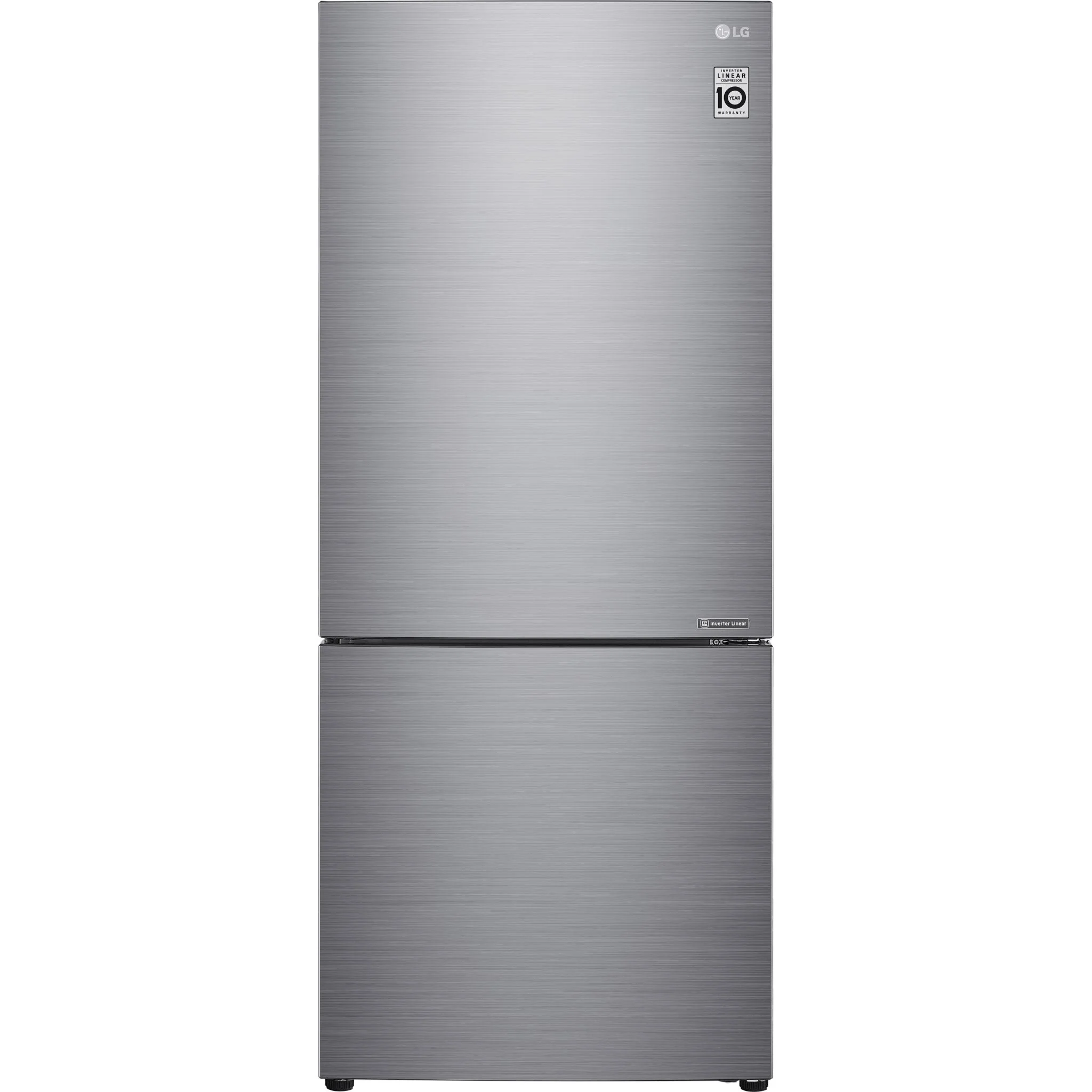 LG 28" Counter Depth Bottom Freezer with Door Cooling+ and Flip-up Shelf, 15 cu.ft. - Platinum Silver (LBNC15251V)