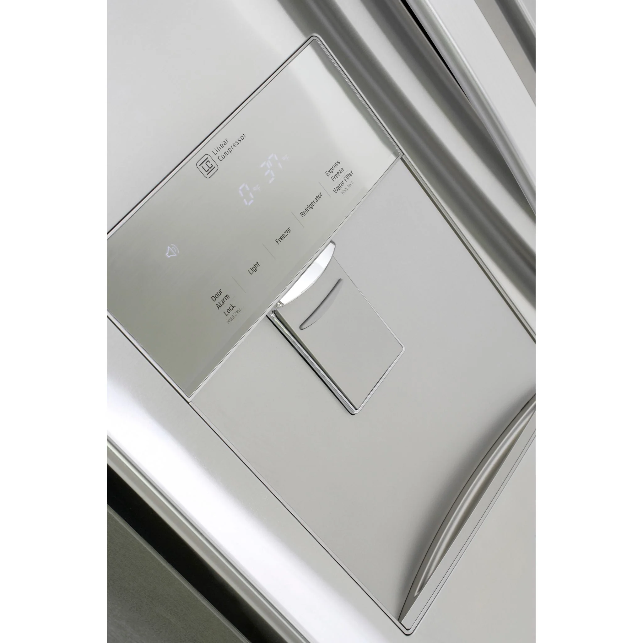 LG 21.8 cu.ft. Standard-Depth French 3-Door Refrigerator With External Water Dispenser and Ice Maker - Stainless (LRFWS2200S) - Image 5