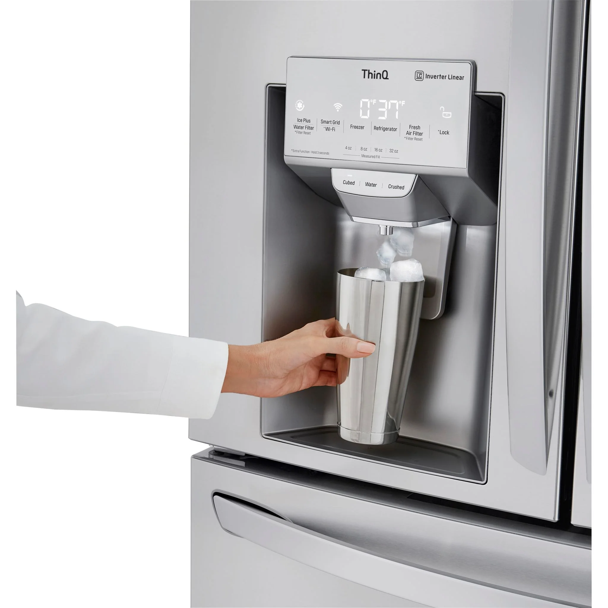 LG French Door Fridge (LRMVC2306S) - Stainless Steel - Image 11