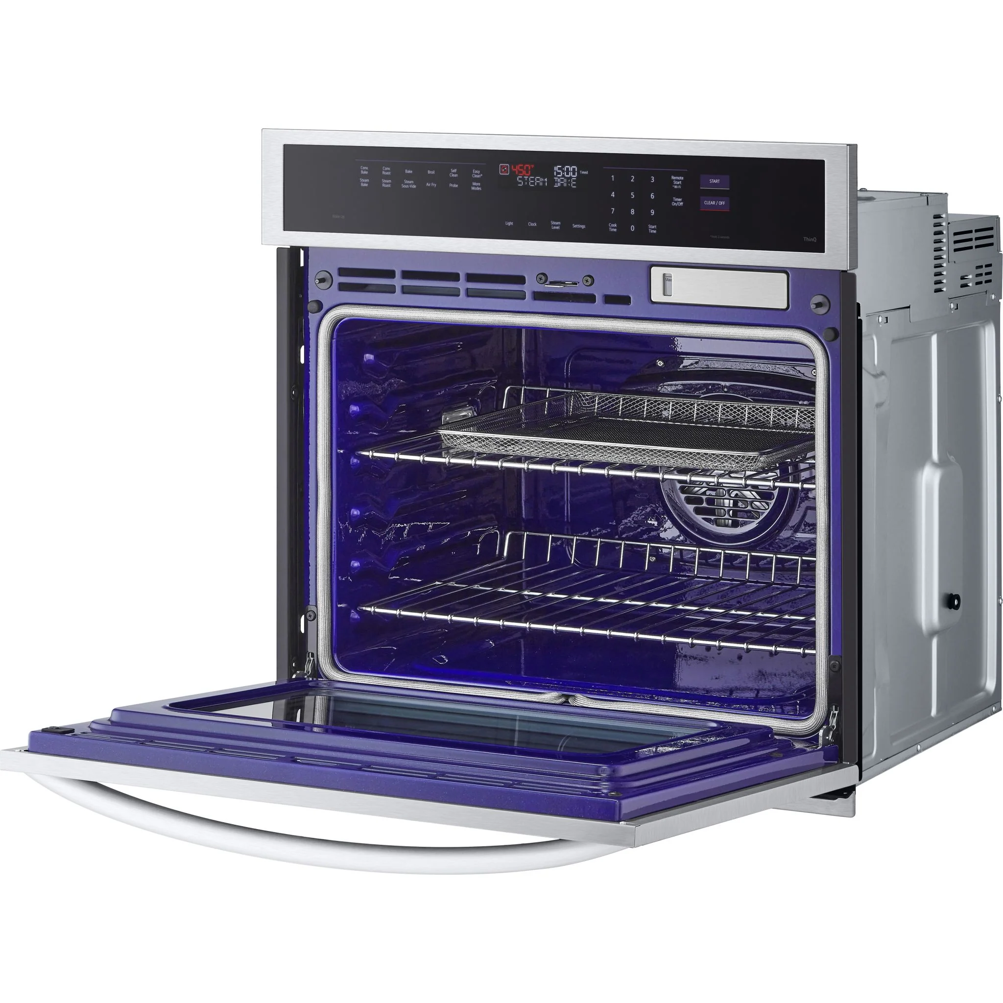 LG 4.7 cu. ft. Smart Wall Oven with InstaView®, True Convection, Air Fry, and Steam Sous Vide - Stainless (WSEP4727F) - Image 28