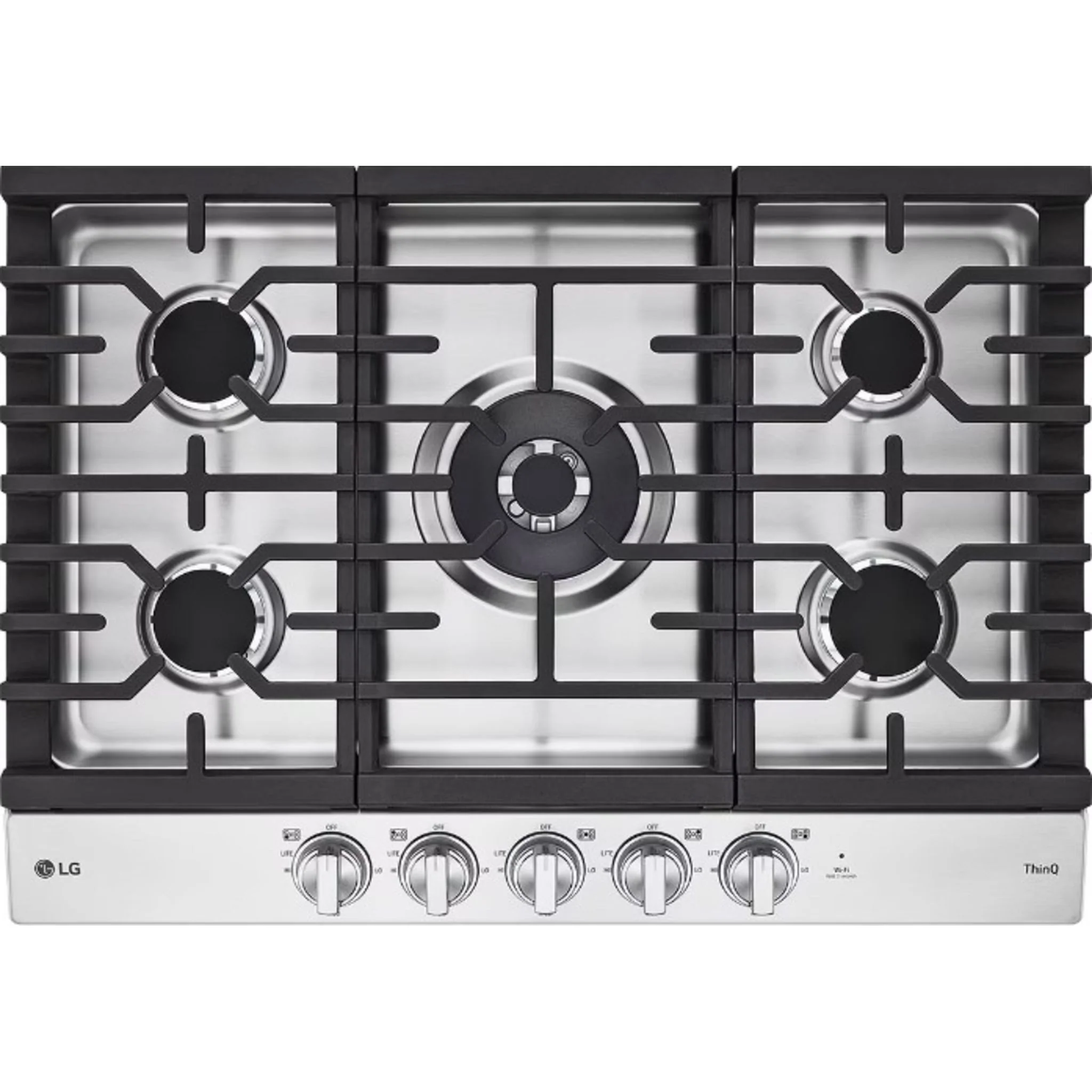 LG 30" Gas Cooktop (CBEW3027S) - Stainless Steel - Image 2