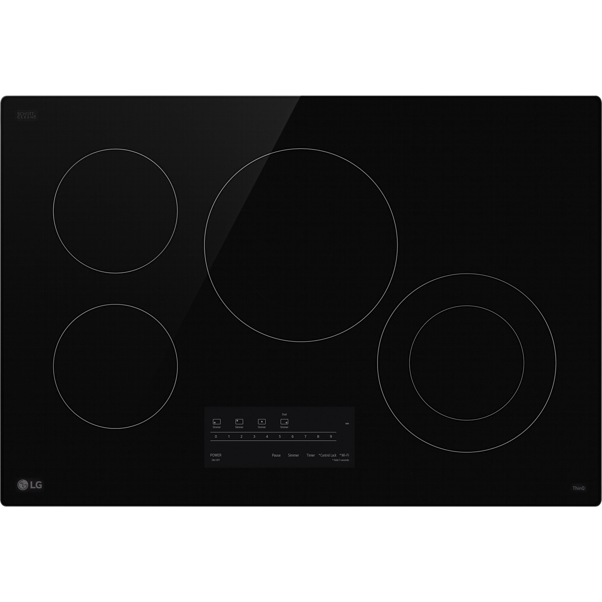 LG 30" Cooktop (CBEW3013BE) - Black Ceran Glass