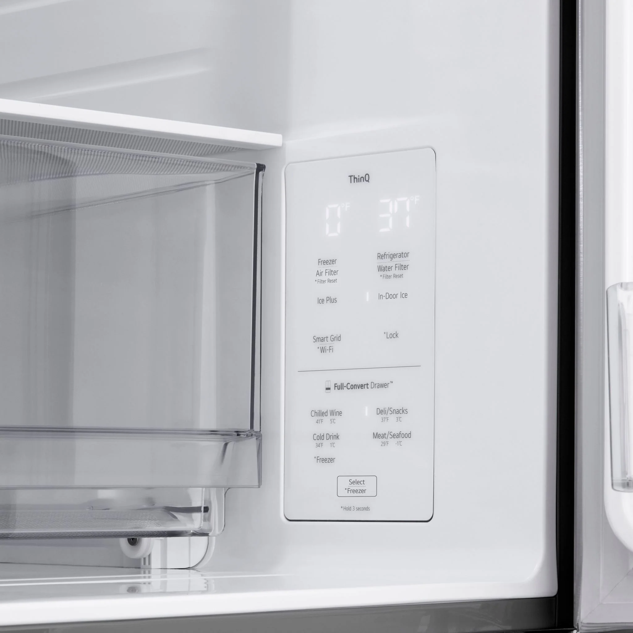 LG 29 cu. ft. French 4-Door InstaView® Door-in-Door® Standard-Depth MAX™ Refrigerator with MyColor - Stainless (LF29S8365S) - Image 11