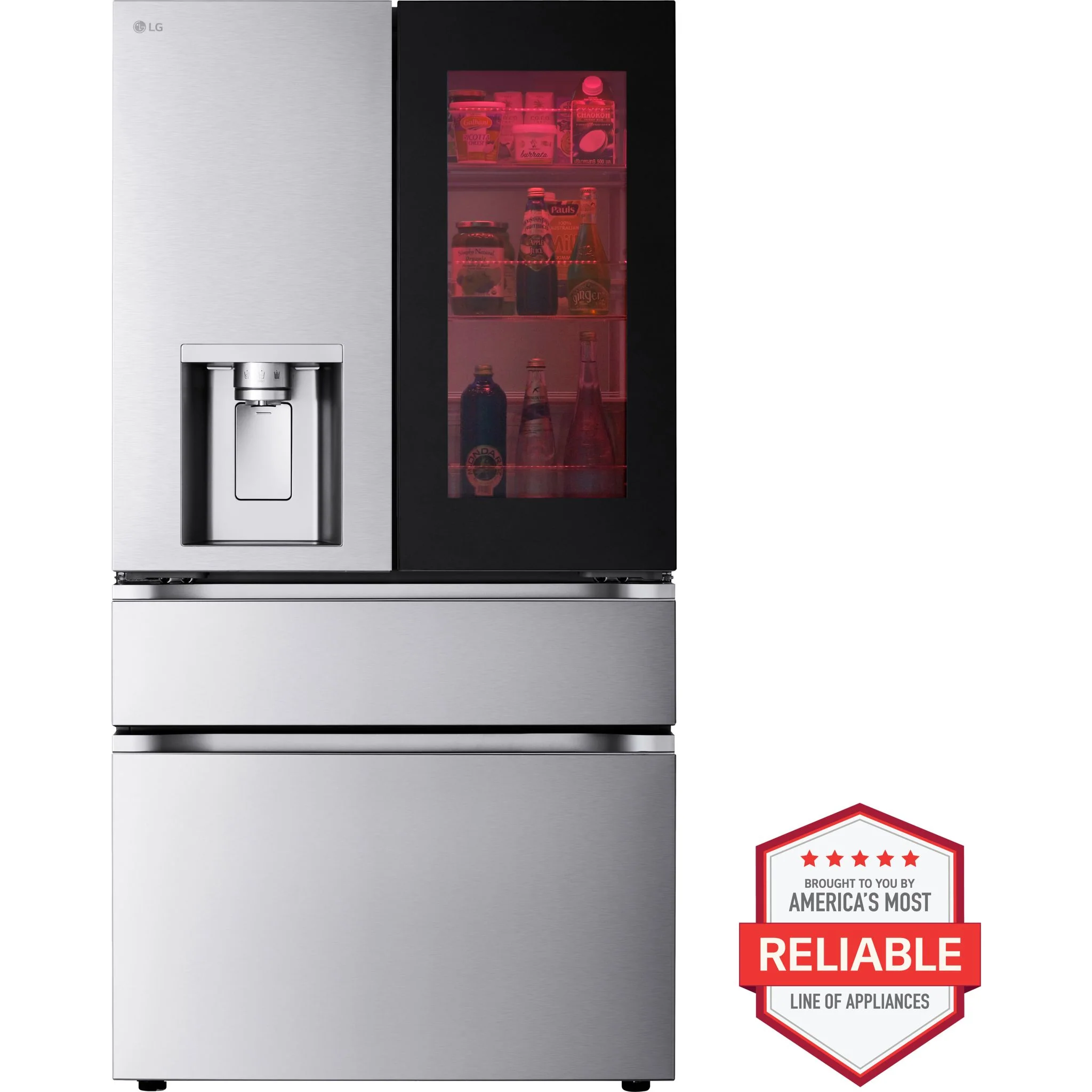 LG 29 cu. ft. French 4-Door InstaView® Door-in-Door® Standard-Depth MAX™ Refrigerator with MyColor - Stainless (LF29S8365S) - Image 29