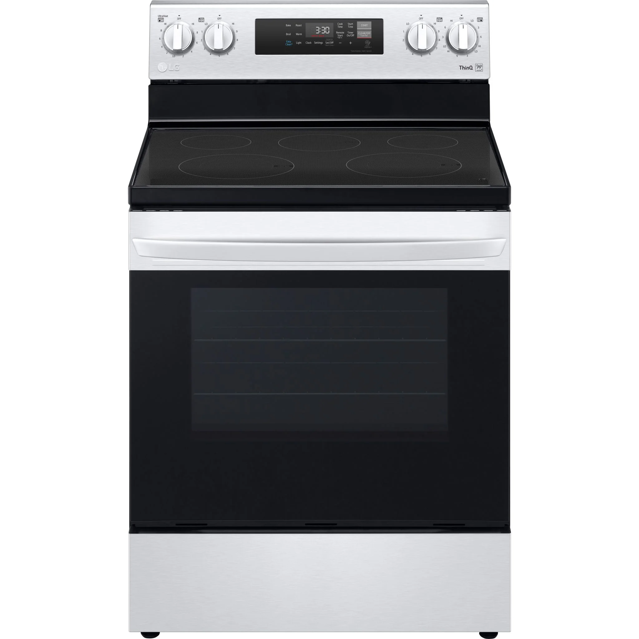 LG 6.3 cu ft. Smart Wi-Fi Enabled Electric Range with EasyClean - Stainless (LREL6321S)