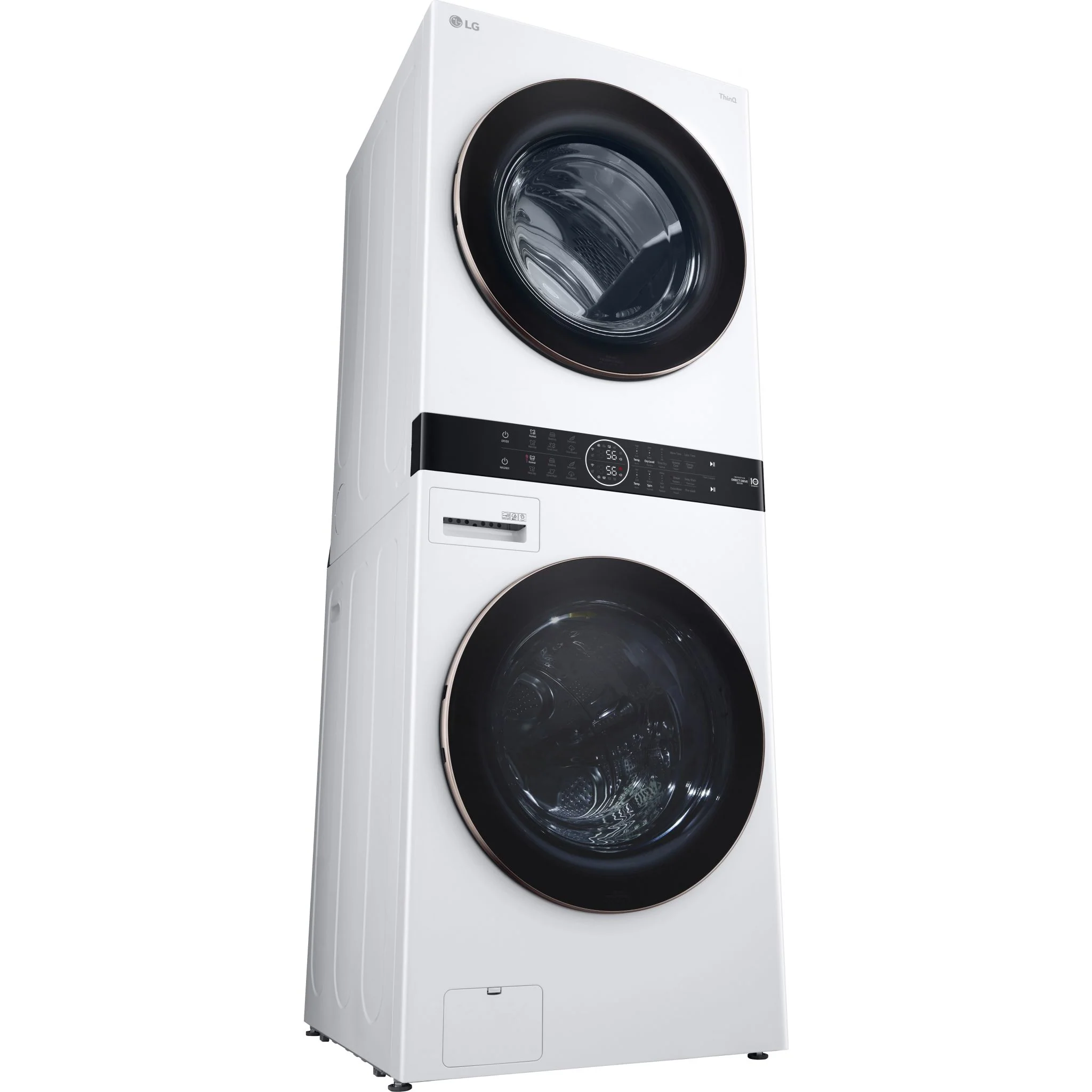 LG Single Unit Front Load LG WashTower® with Centre Control™ 5.2 cu. ft. Washer and 7.4 cu. ft. Electric Dryer - White (WKE100HWA) - Image 11