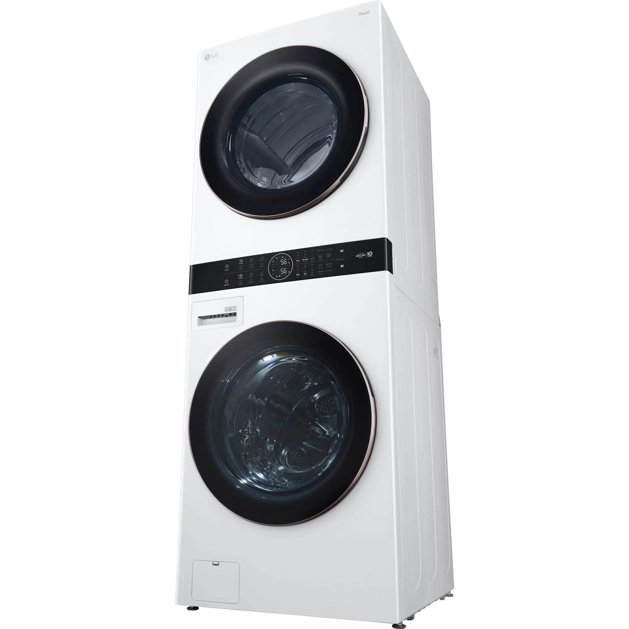 LG Single Unit Front Load LG WashTower® with Centre Control™ 5.2 cu. ft. Washer and 7.4 cu. ft. Electric Dryer - White (WKE100HWA) - Image 12