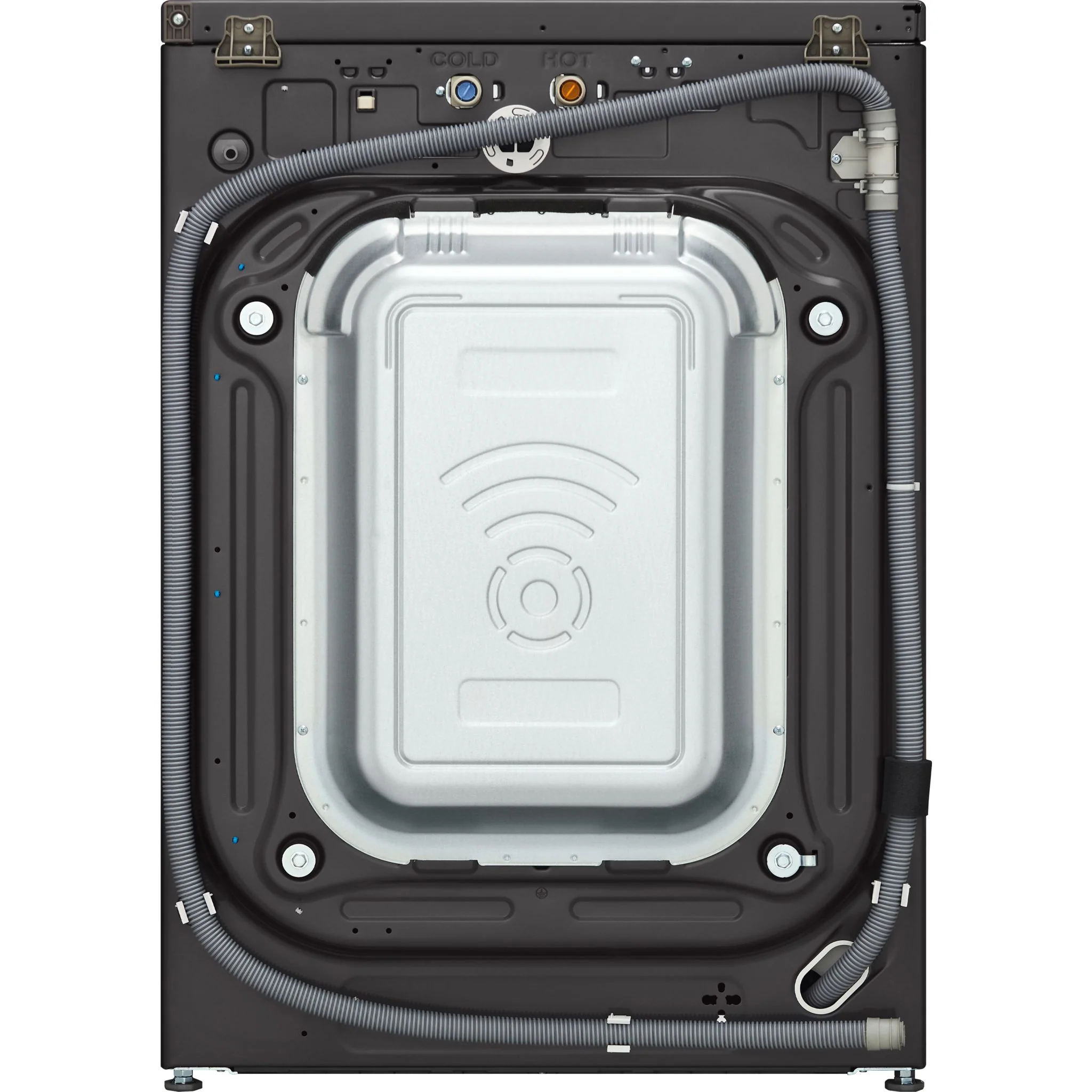 LG 5.7 cu.ft All-in-One WashComboTM with Heat Pump - Black Steel (WM6998HBA) - Image 13