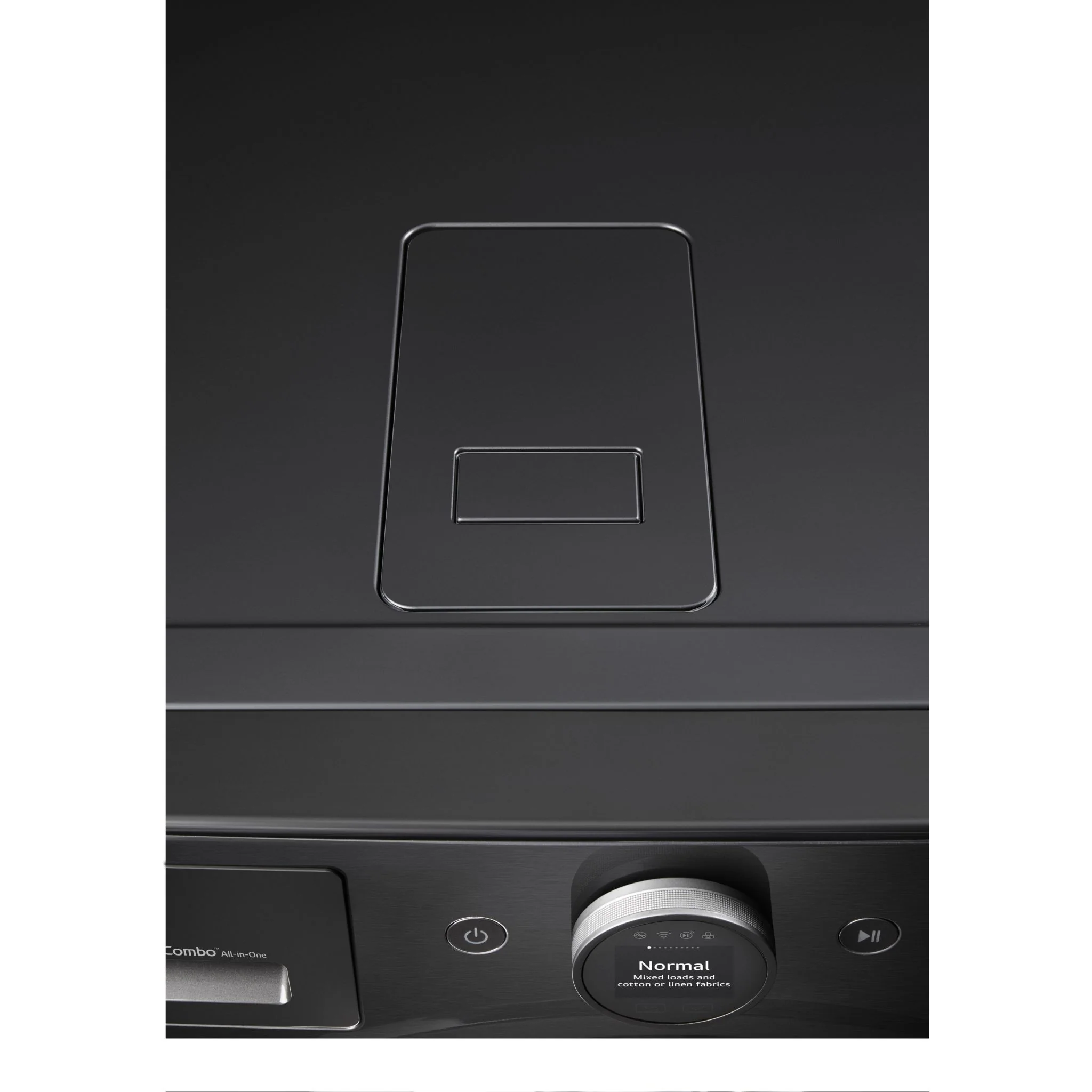 LG 5.7 cu.ft All-in-One WashComboTM with Heat Pump - Black Steel (WM6998HBA) - Image 6
