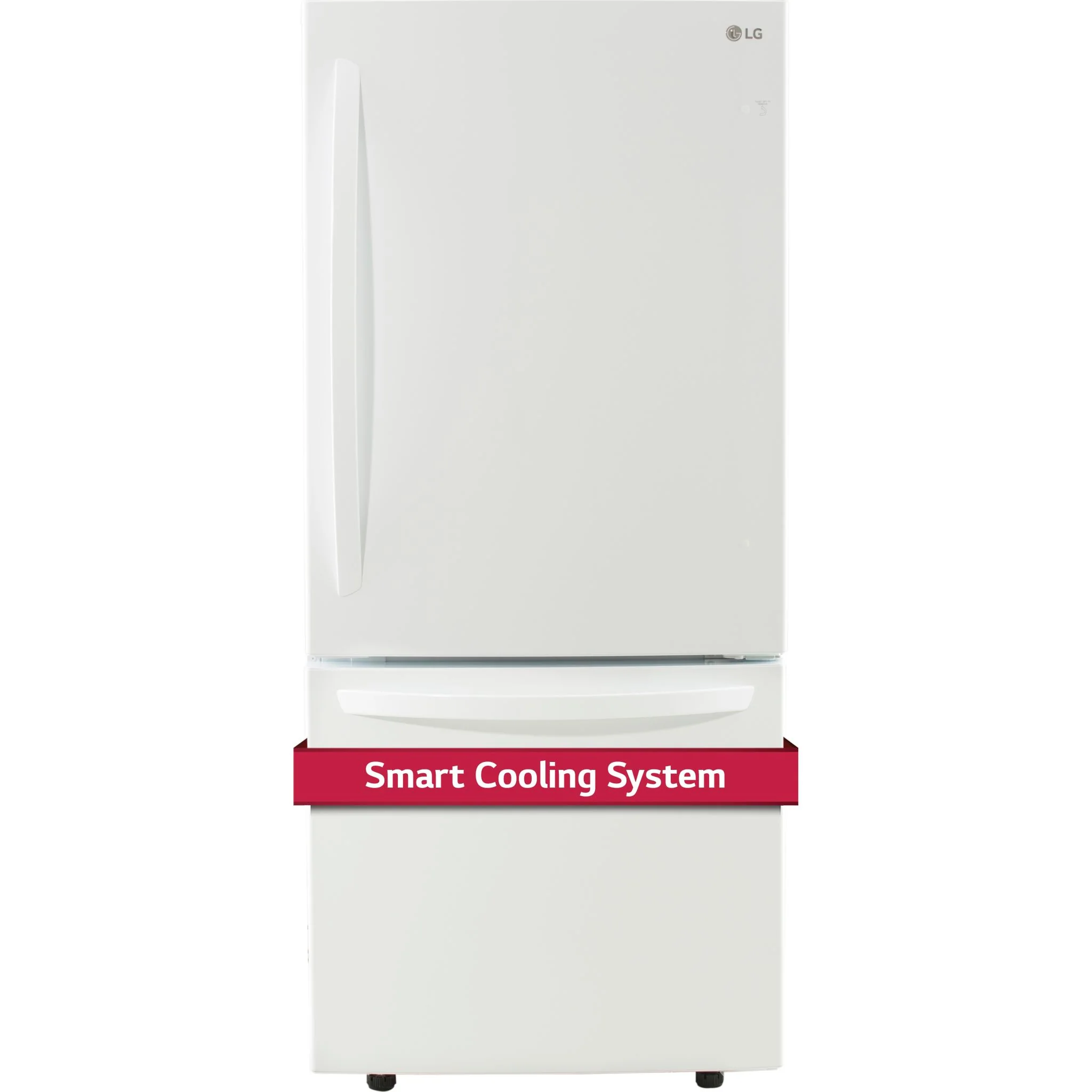 LG Bottom Mount Fridge (LRDNS2200W) - White