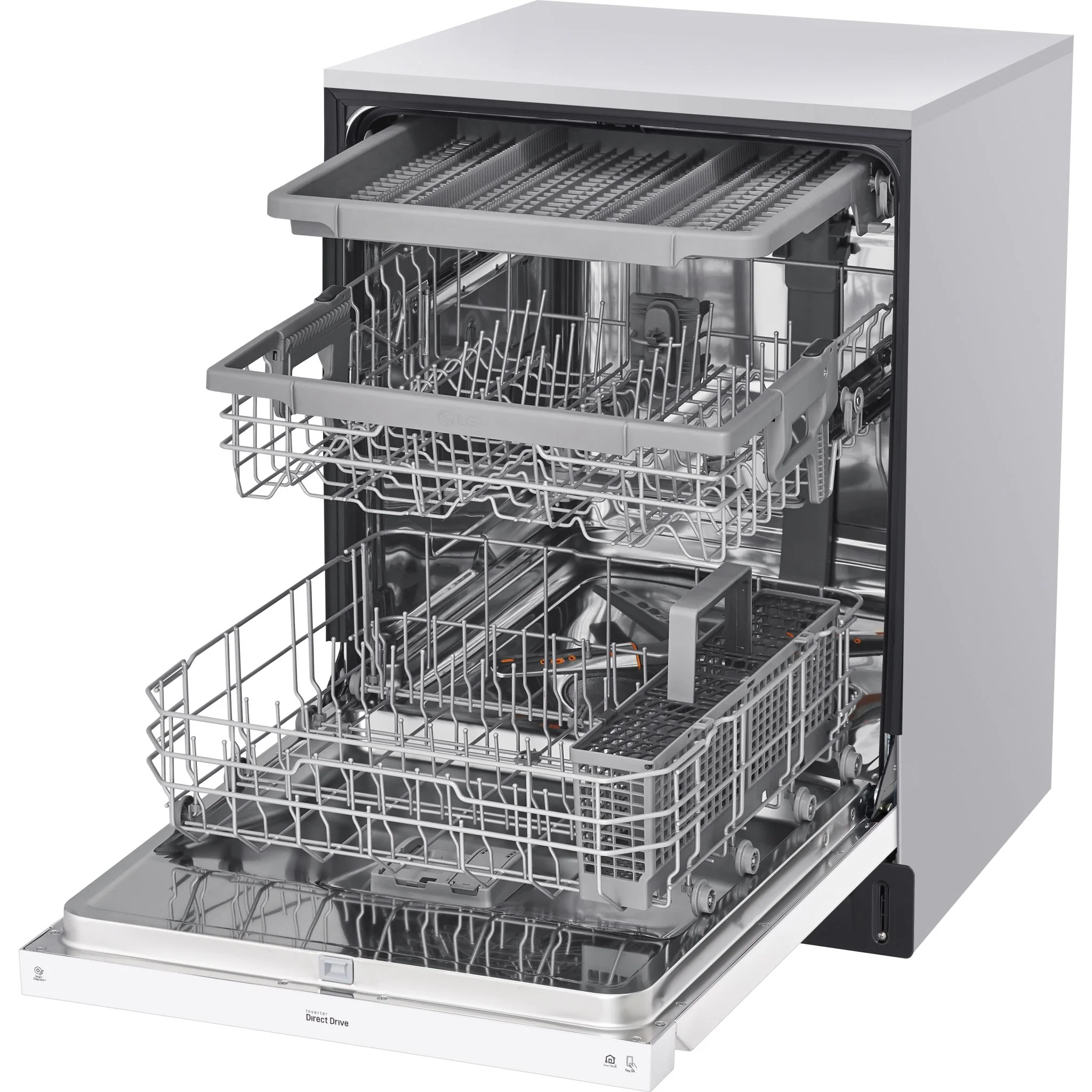 LG Dishwasher Stainless Steel Tub (LDFN4542W) - WHITE - Image 4