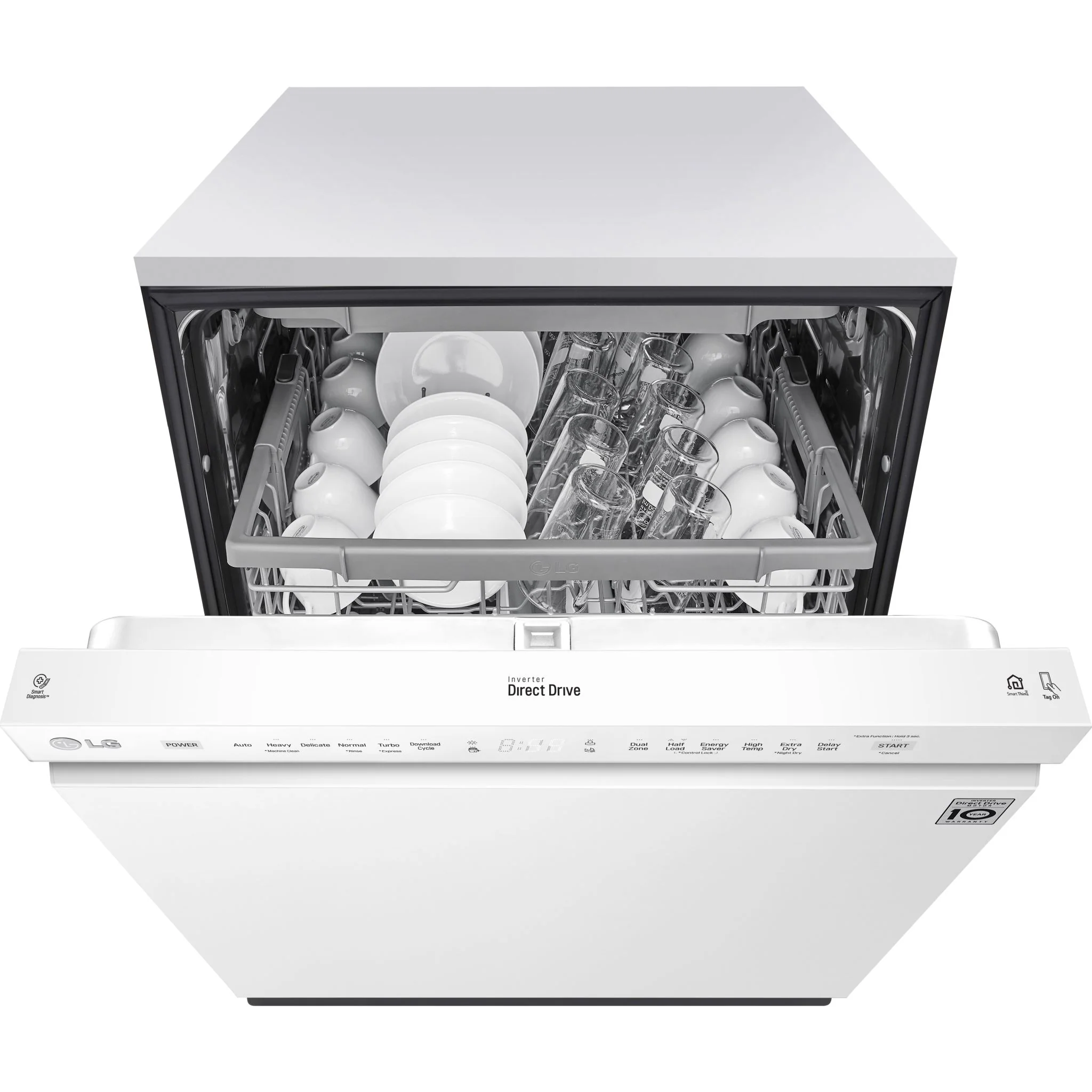 LG Dishwasher Stainless Steel Tub (LDFN4542W) - WHITE - Image 5