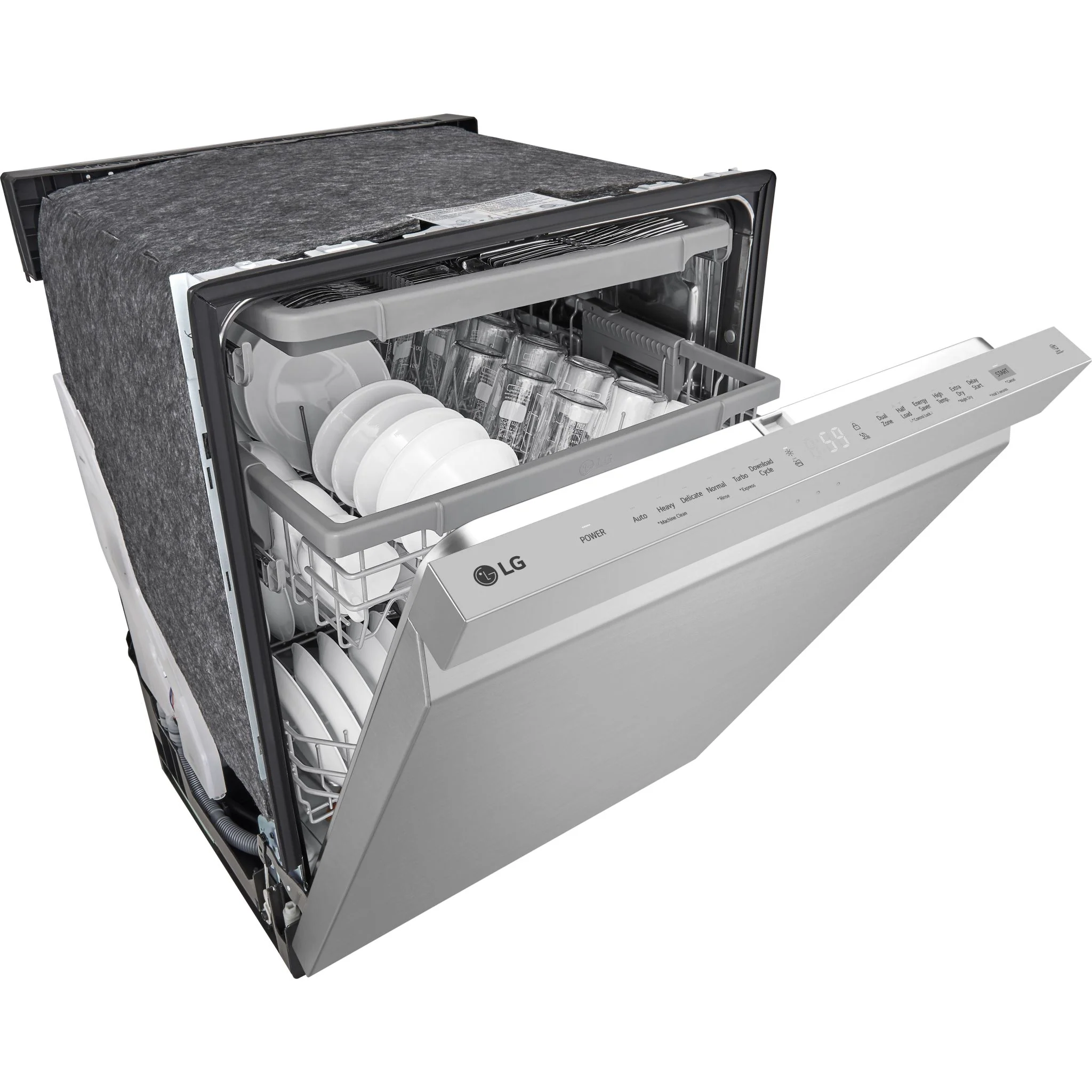 LG Top Control Dishwasher with QuadWash and 3rd rac - Smudge Resistant Stainless Steel (LDPN454HT) - Image 7