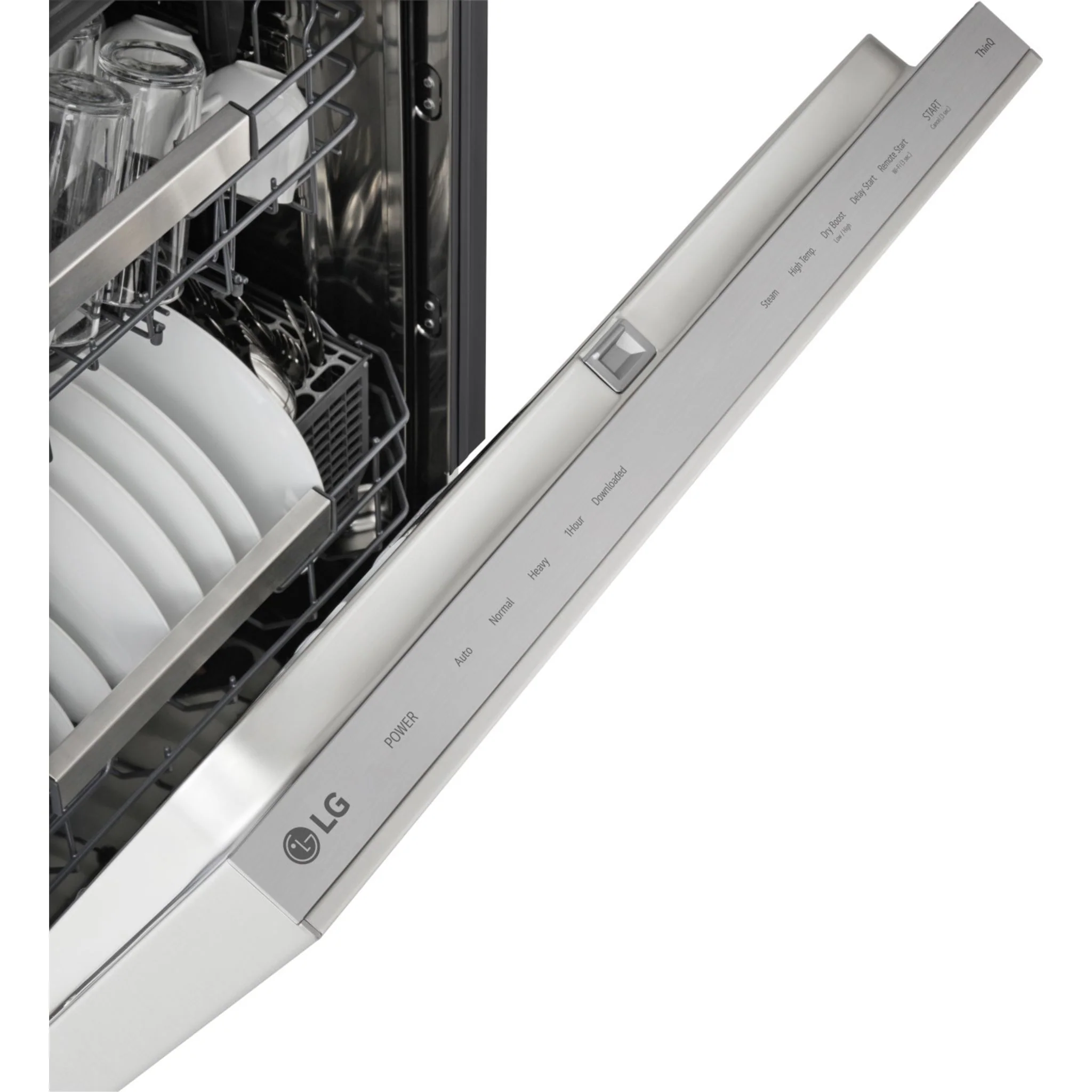 LG FlushFit™ Top Control Dishwasher with 1-Hour Wash & Dry Cycle - Stainless Steel (LDNPH654S) - Image 3