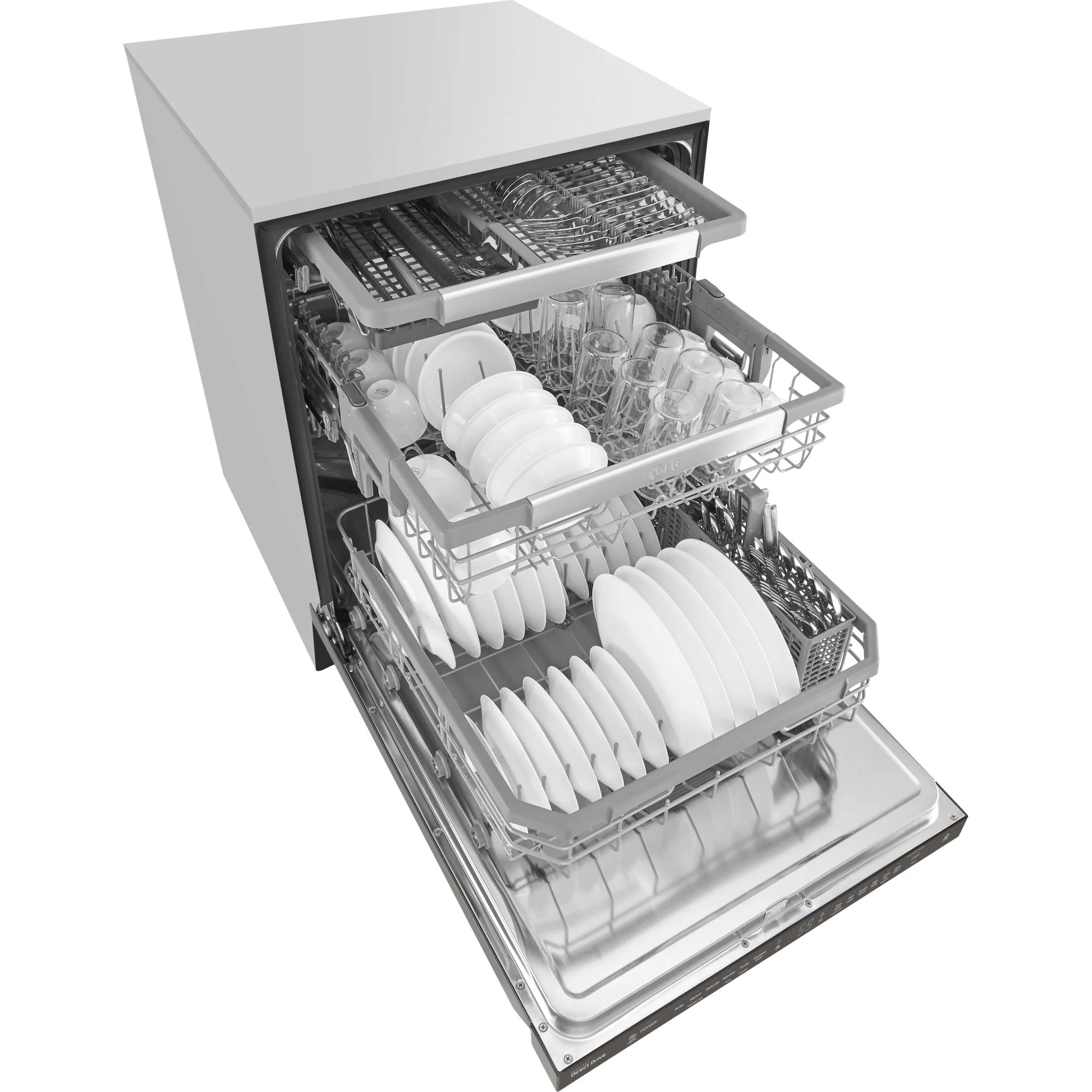 LG Dishwasher Stainless Steel Tub (LDP6797BD) - Black Stainless - Image 4