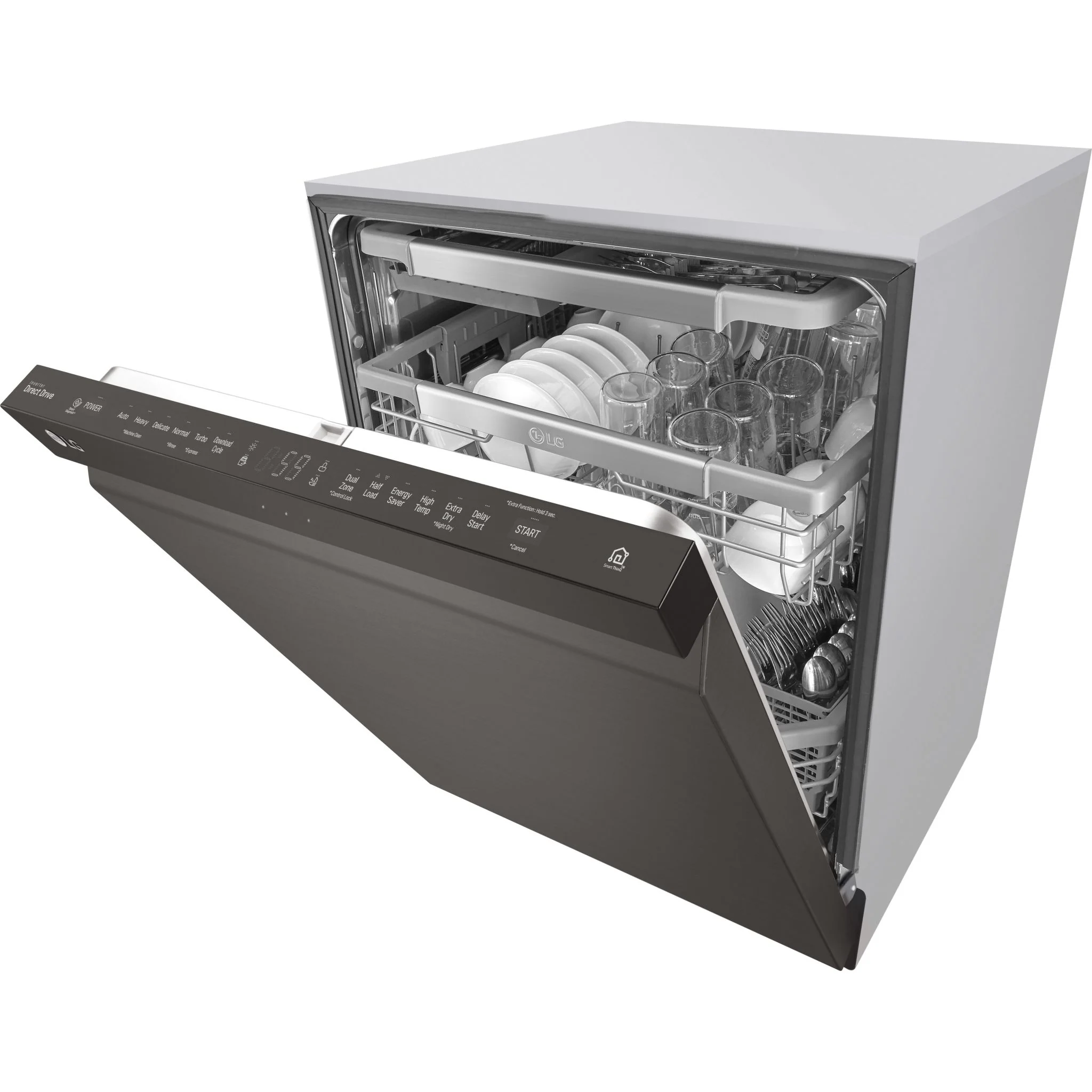 LG Dishwasher Stainless Steel Tub (LDP6797BD) - Black Stainless - Image 7