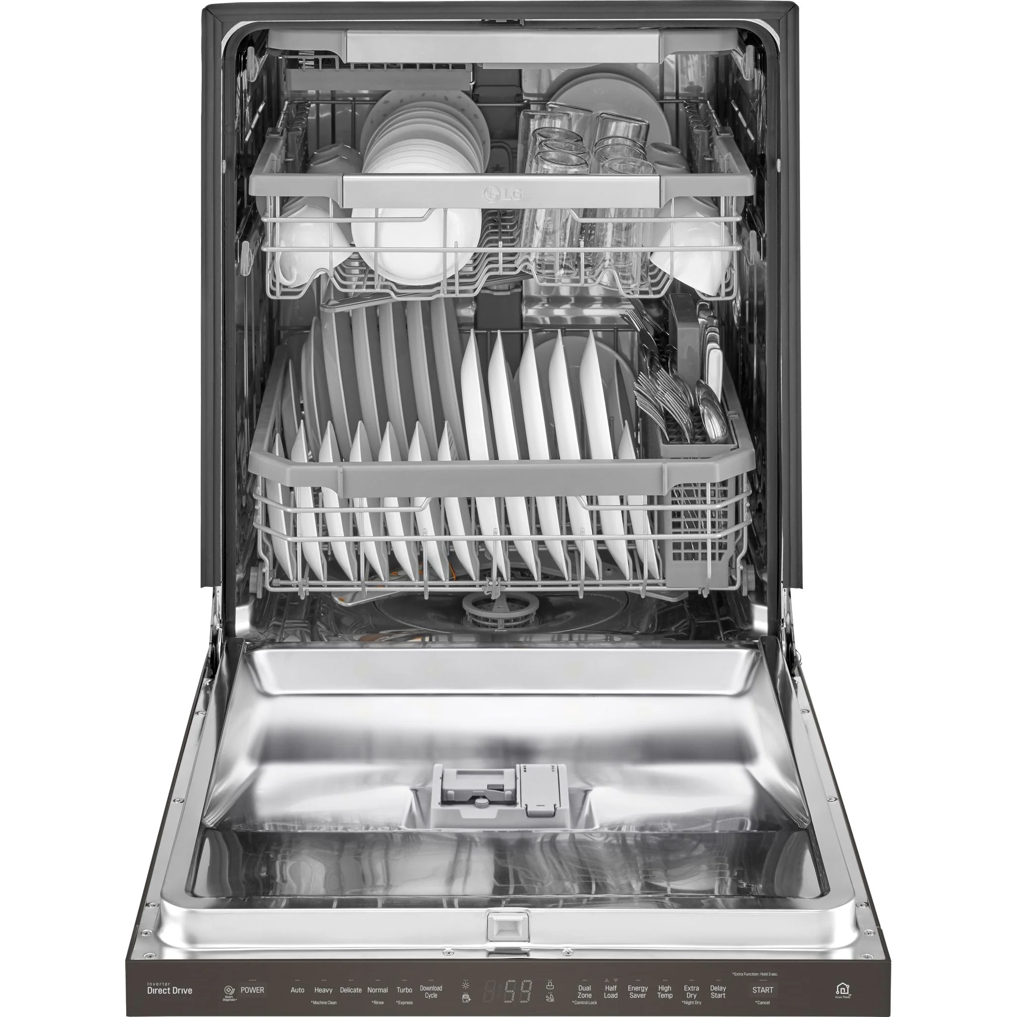 LG Dishwasher Stainless Steel Tub (LDP6797BD) - Black Stainless - Image 8